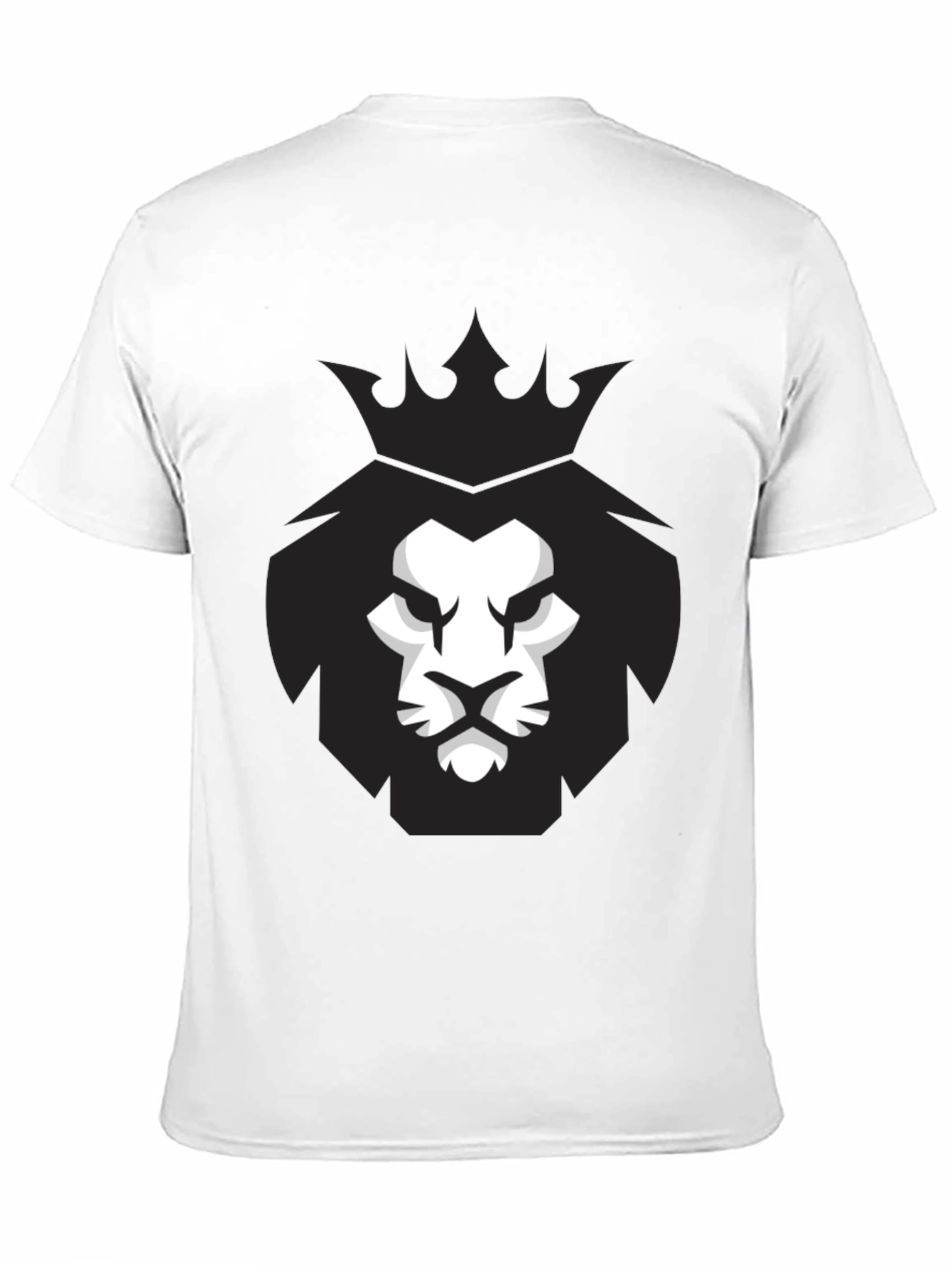King Lion Graphic Tee - Black Cotton T-Shirt