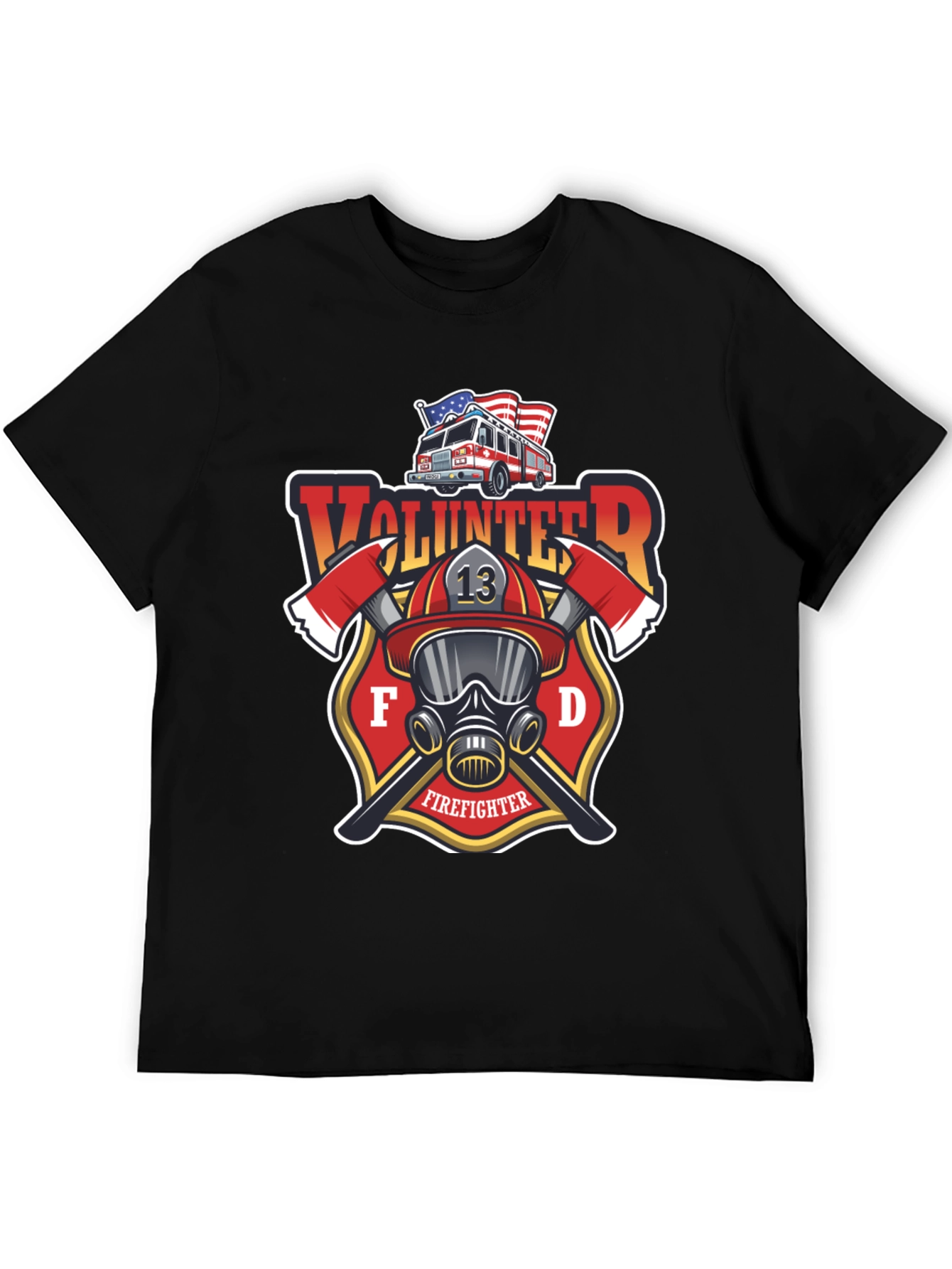 Volunteer Firefighter T-Shirt - FD Design