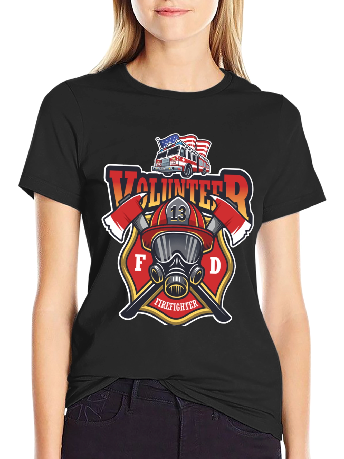 Volunteer Firefighter T-Shirt - FD Design