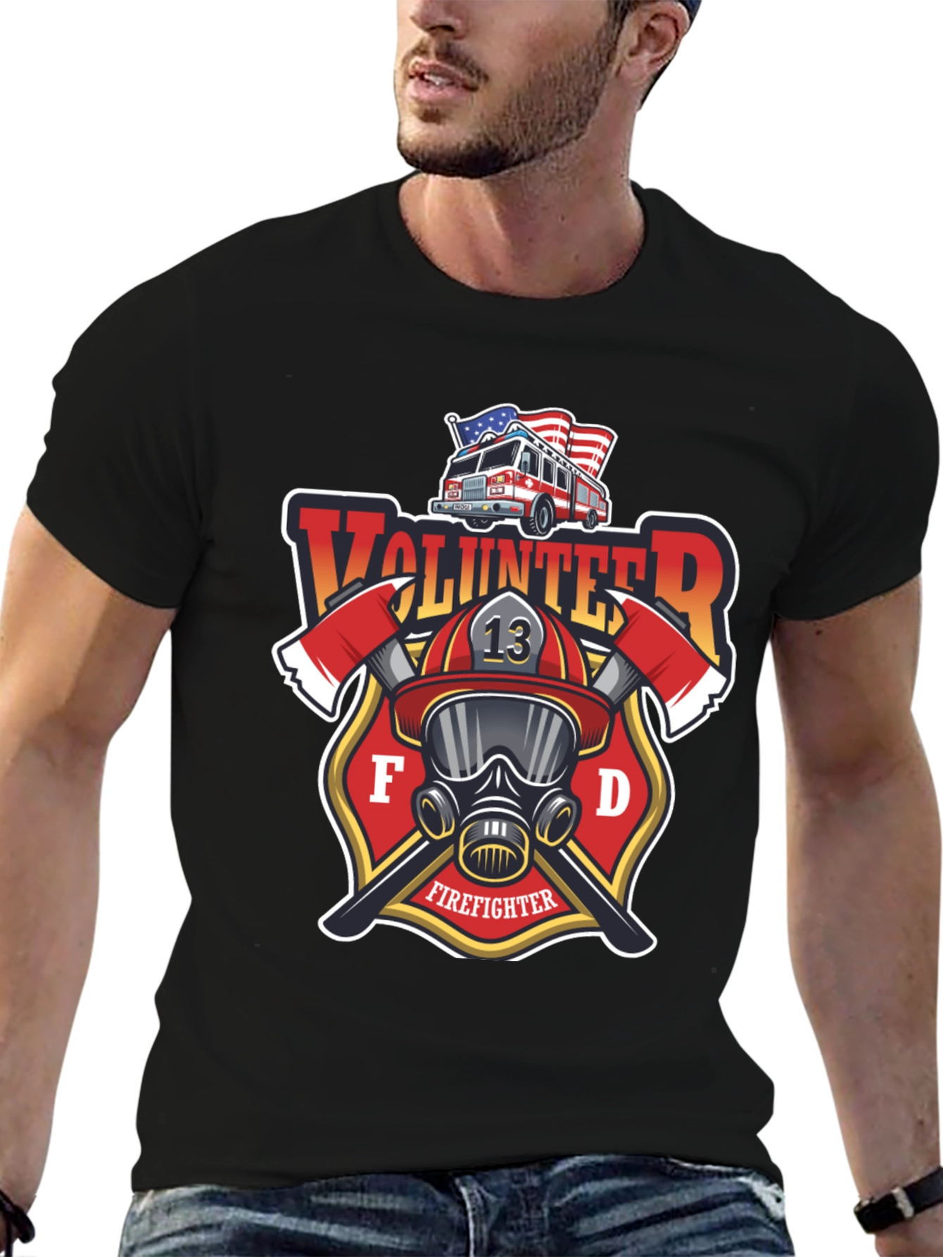 Volunteer Firefighter T-Shirt - FD Design