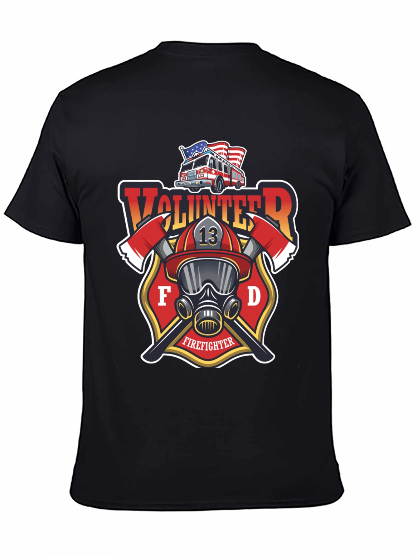 Volunteer Firefighter T-Shirt - FD Design