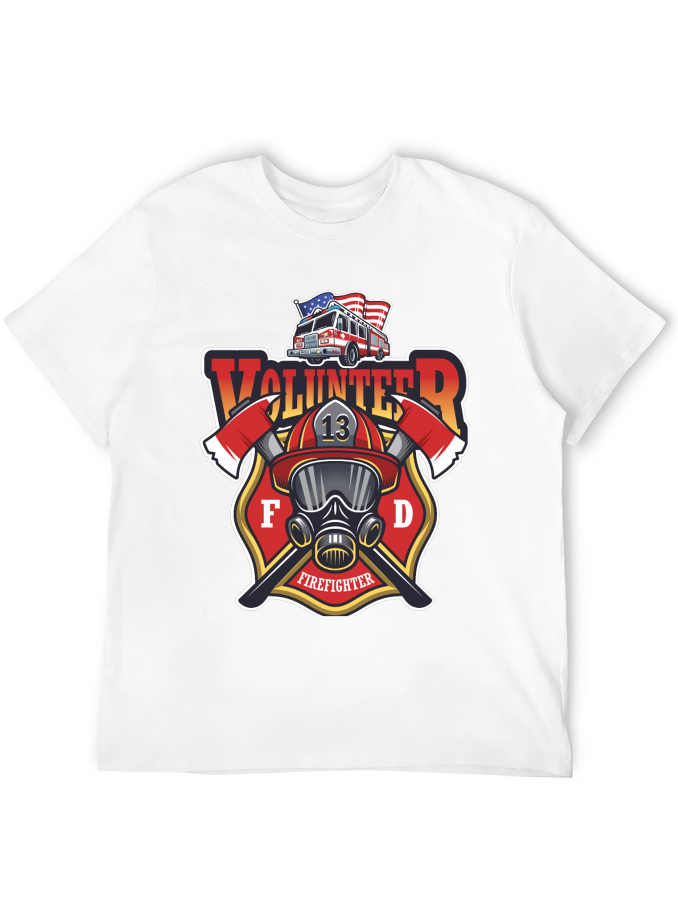 Volunteer Firefighter T-Shirt - FD Design