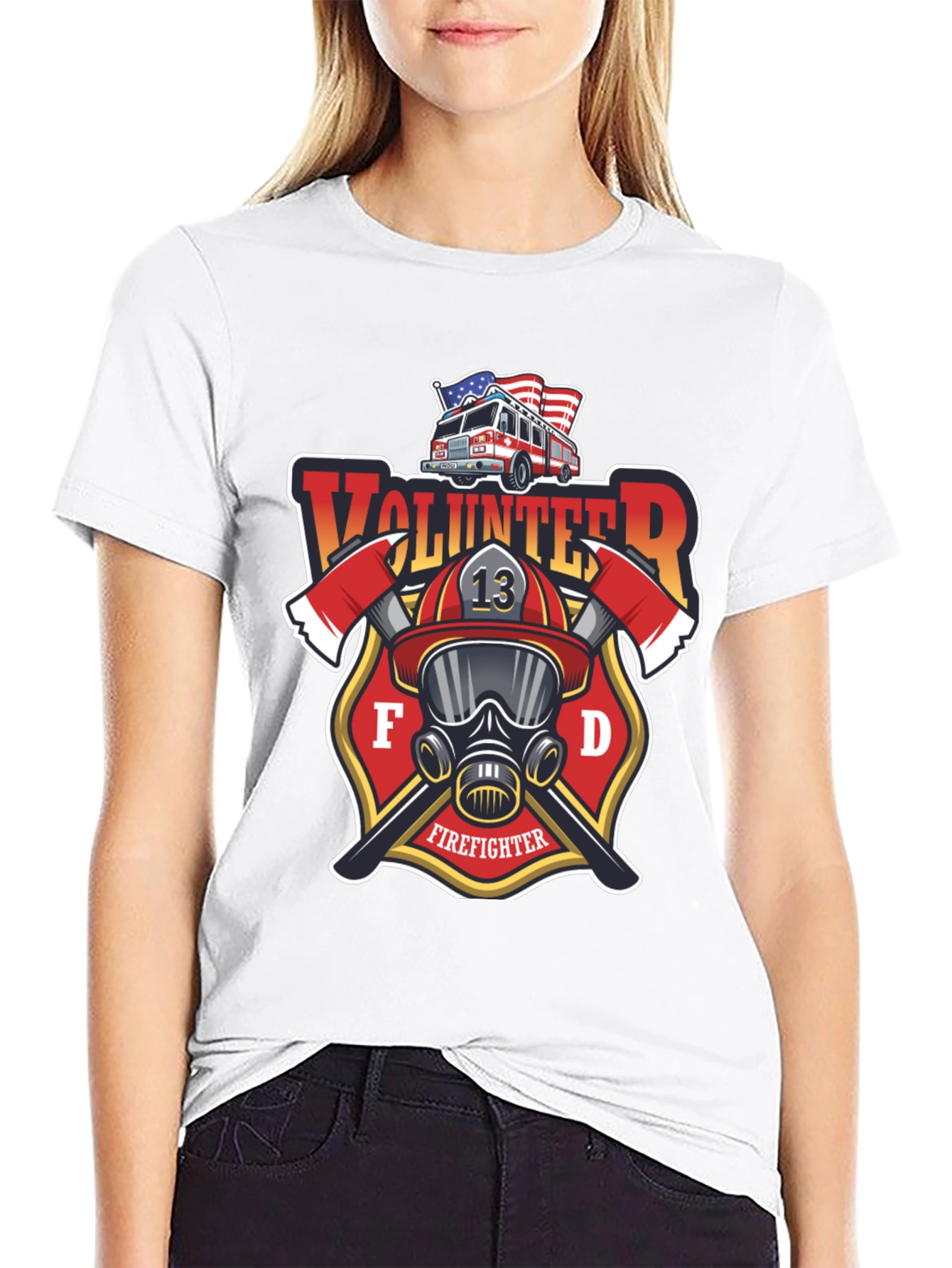 Volunteer Firefighter T-Shirt - FD Design