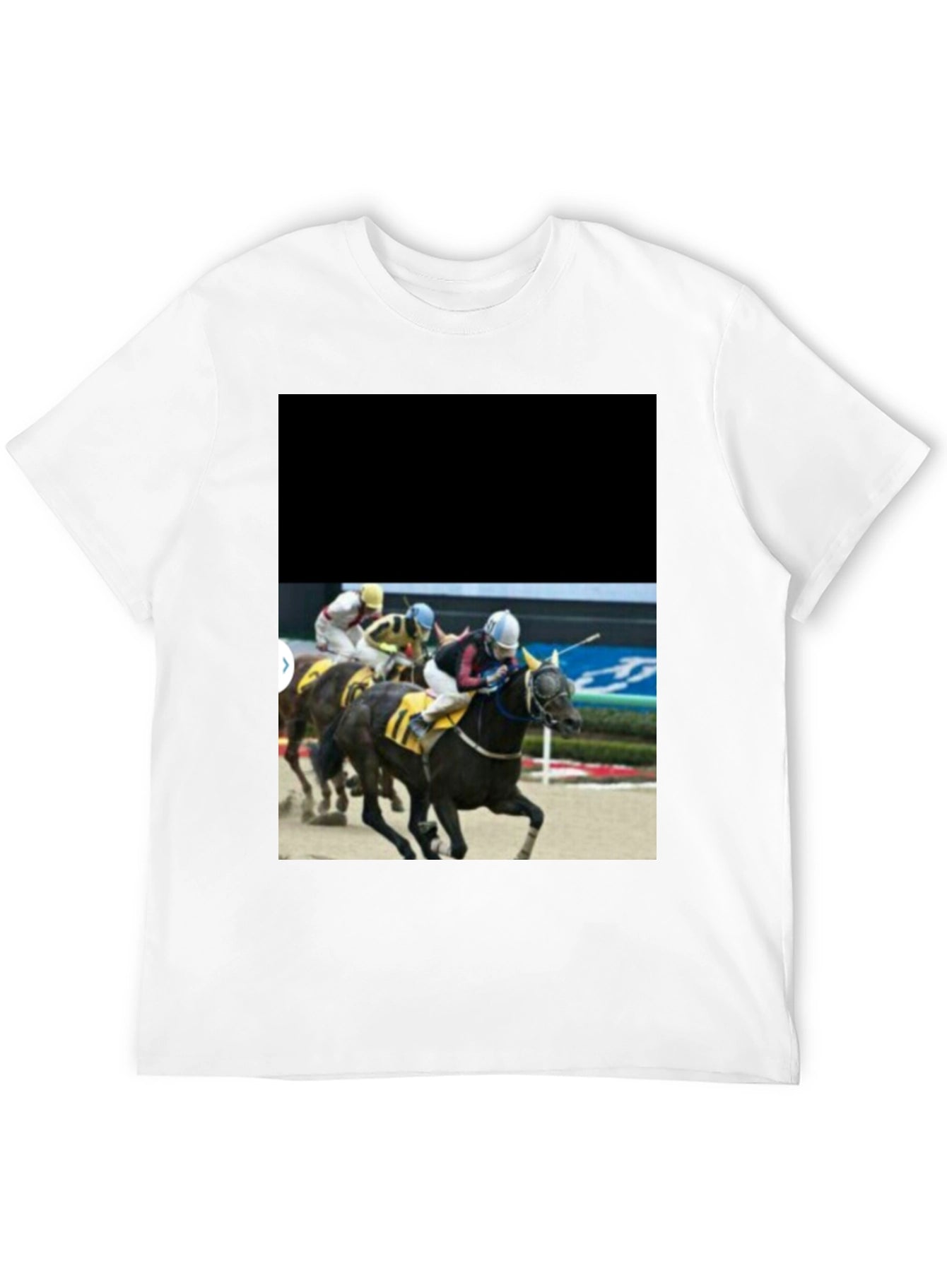 Horse Racing T-Shirt - Black Graphic Tee