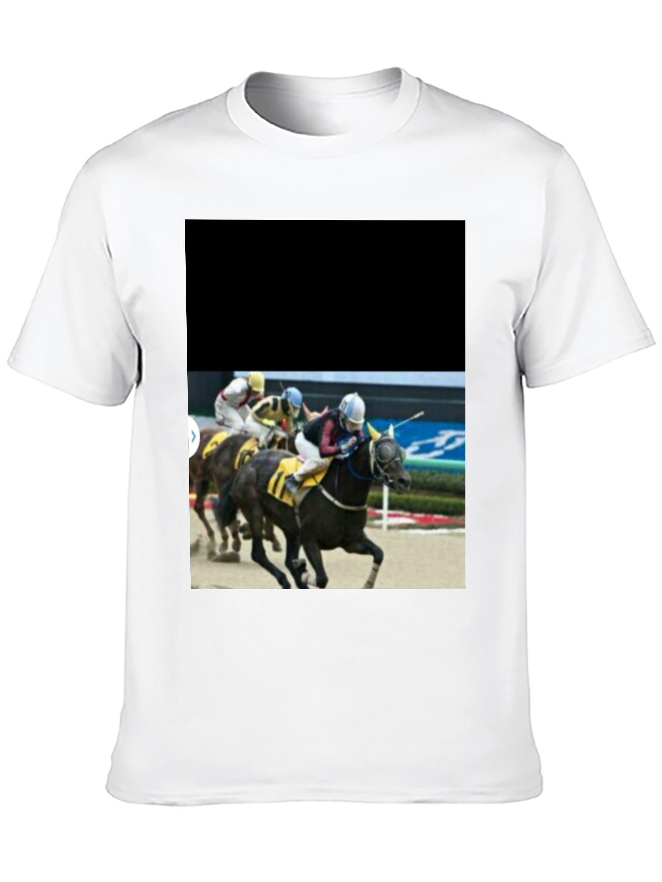 Horse Racing T-Shirt - Black Graphic Tee