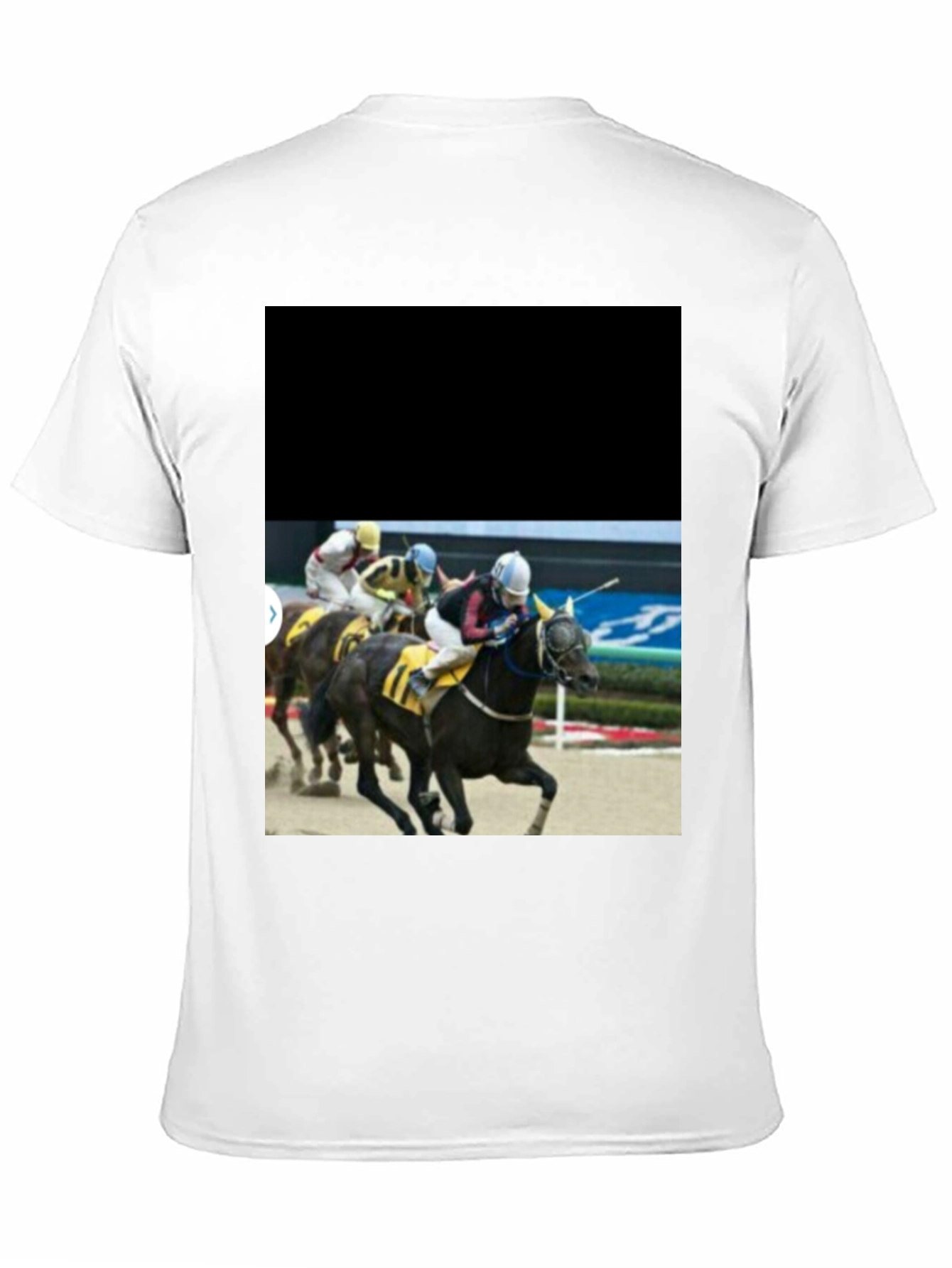 Horse Racing T-Shirt - Black Graphic Tee