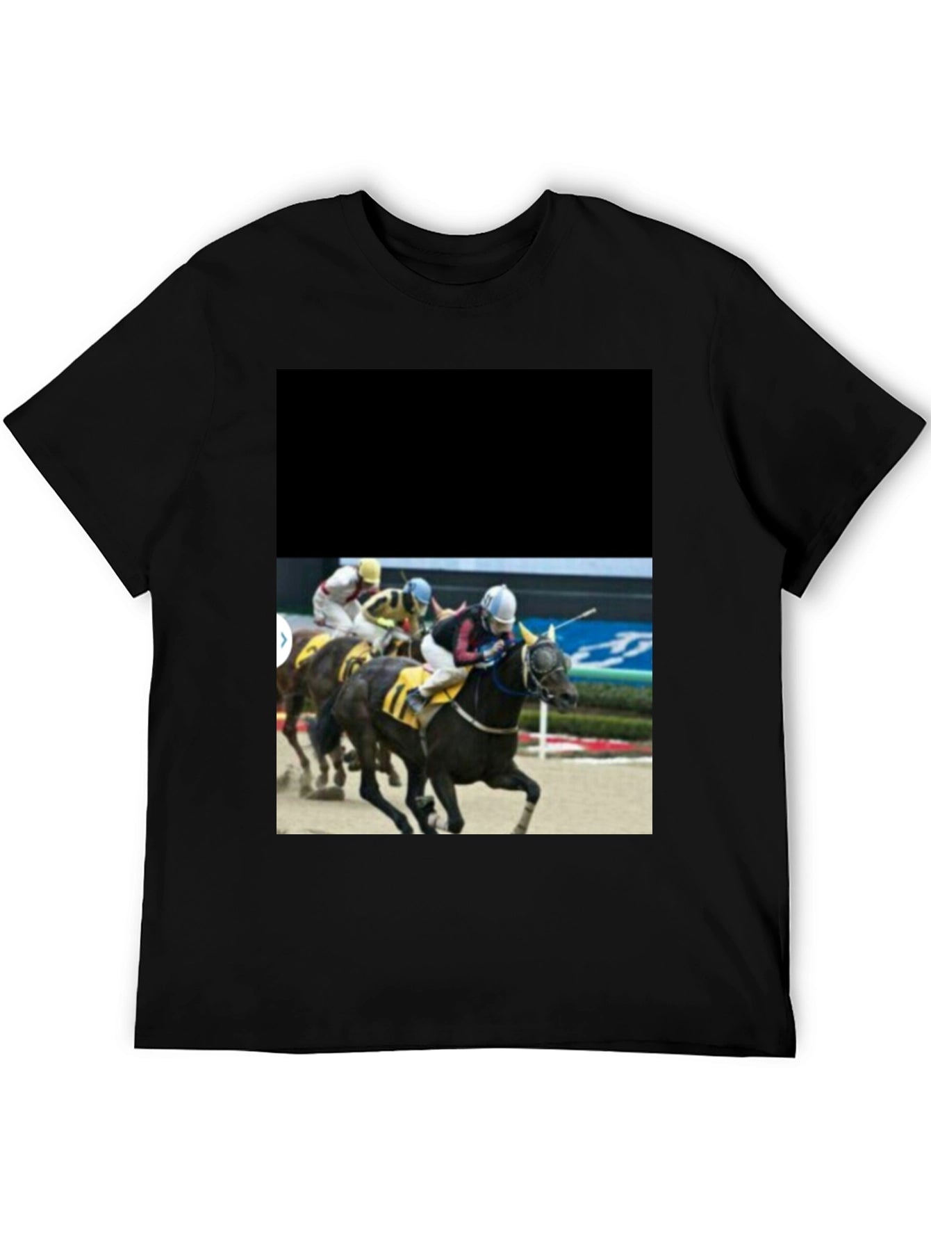 Horse Racing T-Shirt - Black Graphic Tee