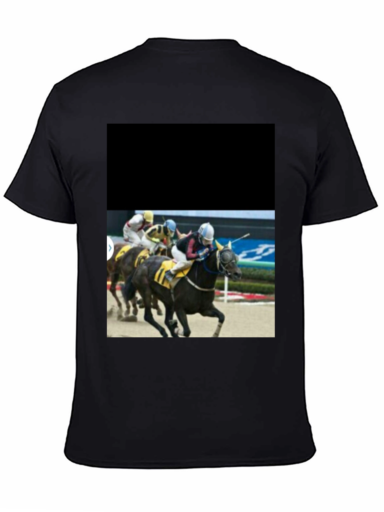 Horse Racing T-Shirt - Black Graphic Tee
