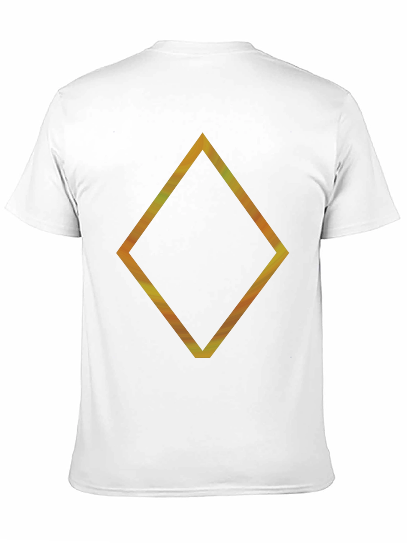 Geometric Diamond Graphic Tee - Stylish Mens Black T-Shirt