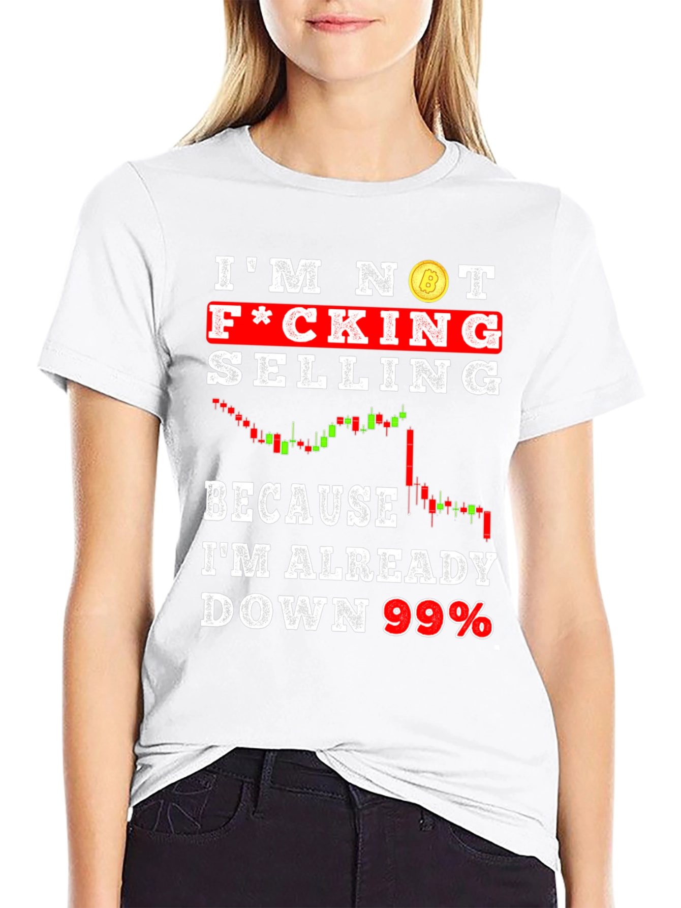 Im Not F*cking Selling T-Shirt Crypto Bitcoin Design