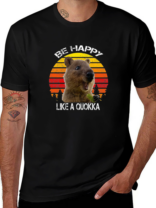 Be Happy Like a Quokka Graphic T-Shirt
