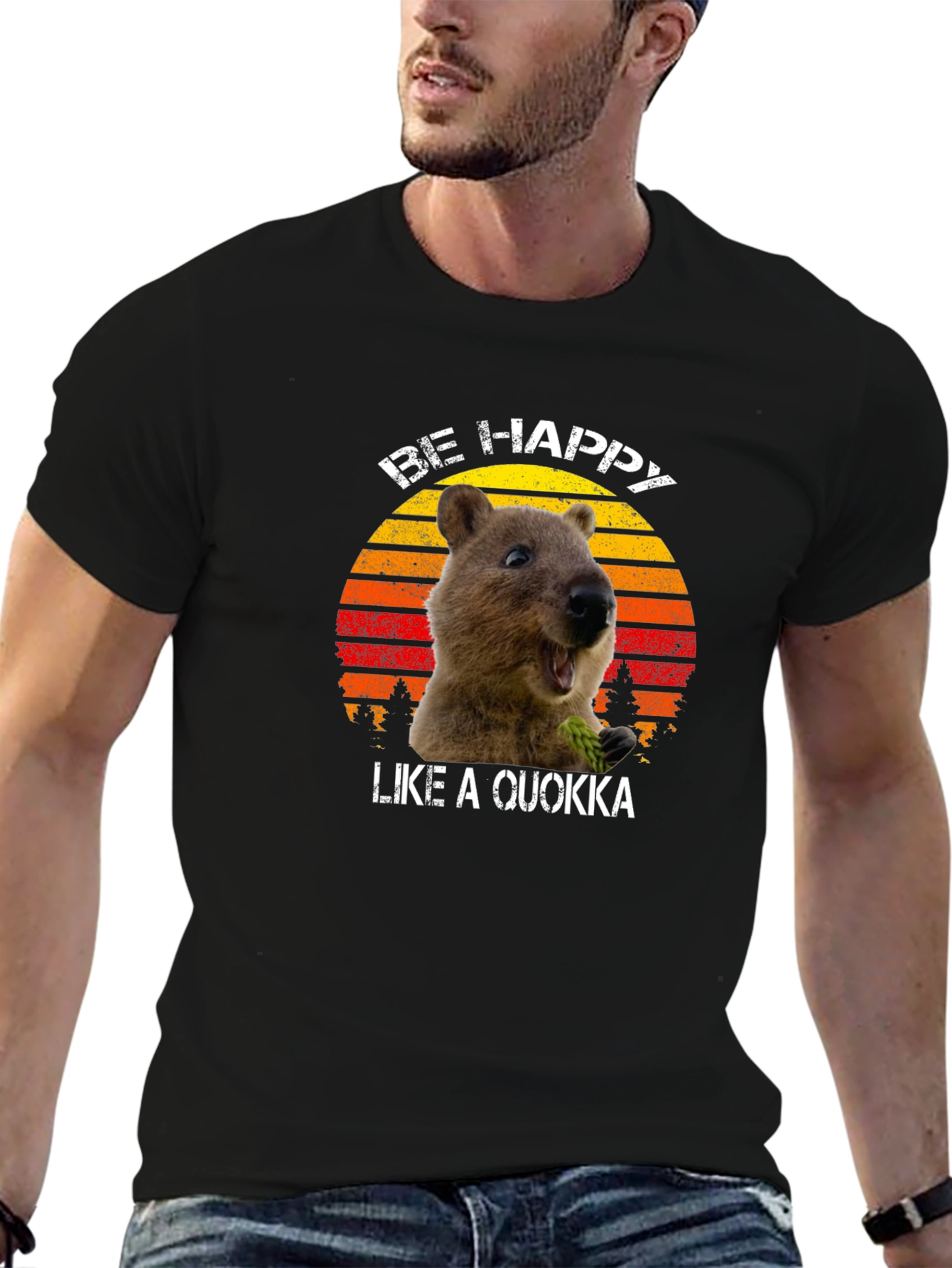 Be Happy Like a Quokka Graphic T-Shirt