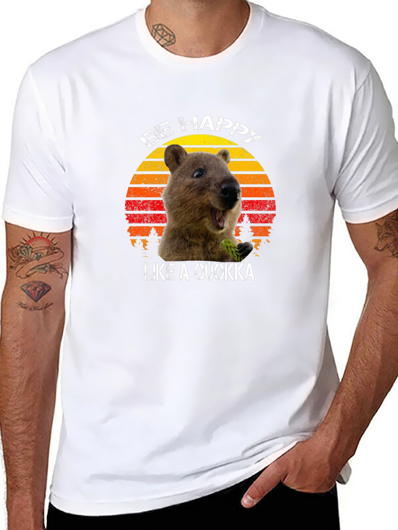 Be Happy Like a Quokka Graphic T-Shirt