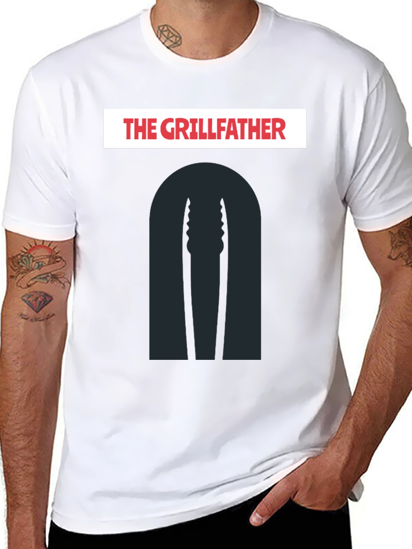 The Grillfather Funny Grilling T-Shirt
