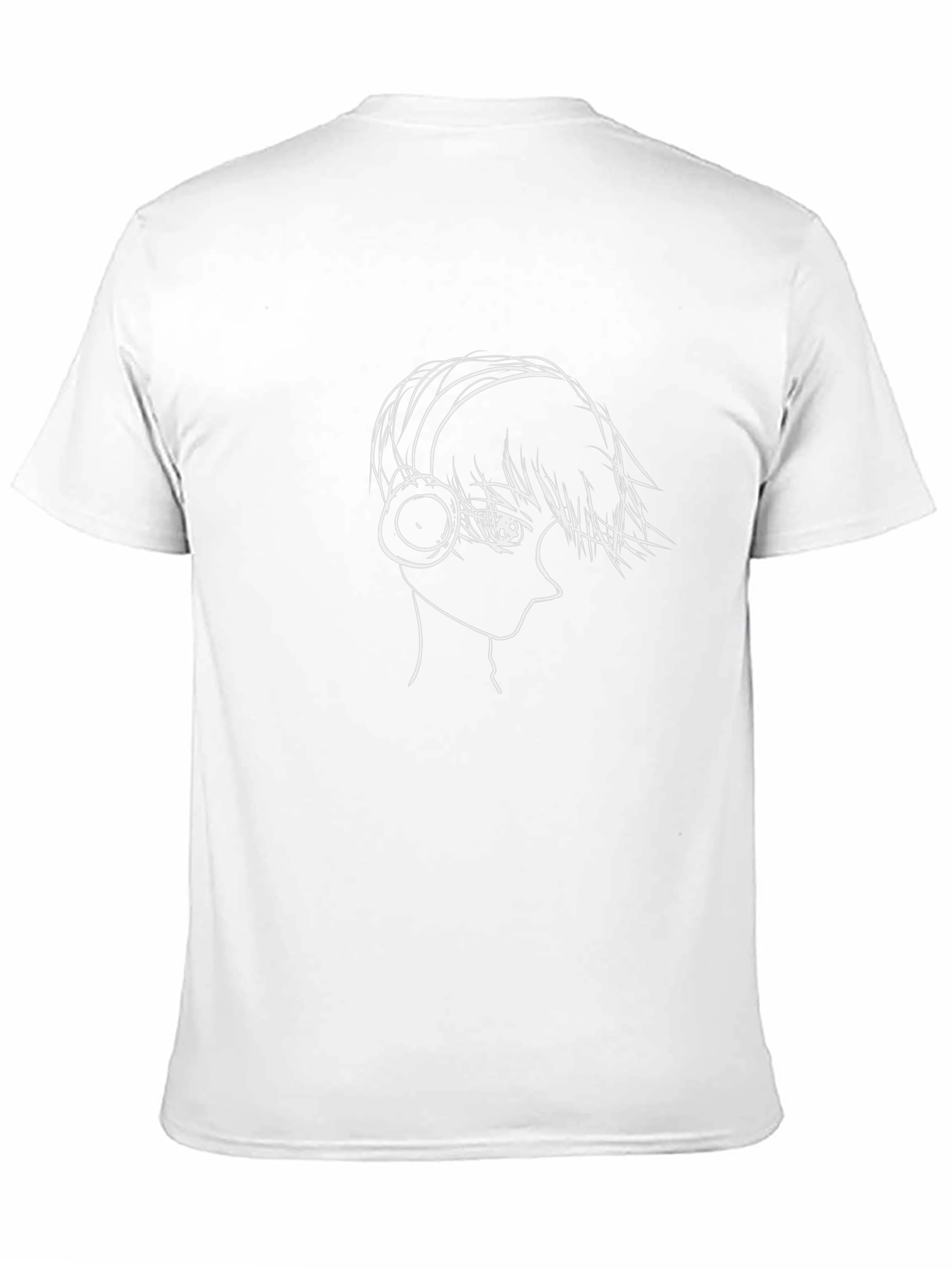 Anime Headphone Black T-Shirt