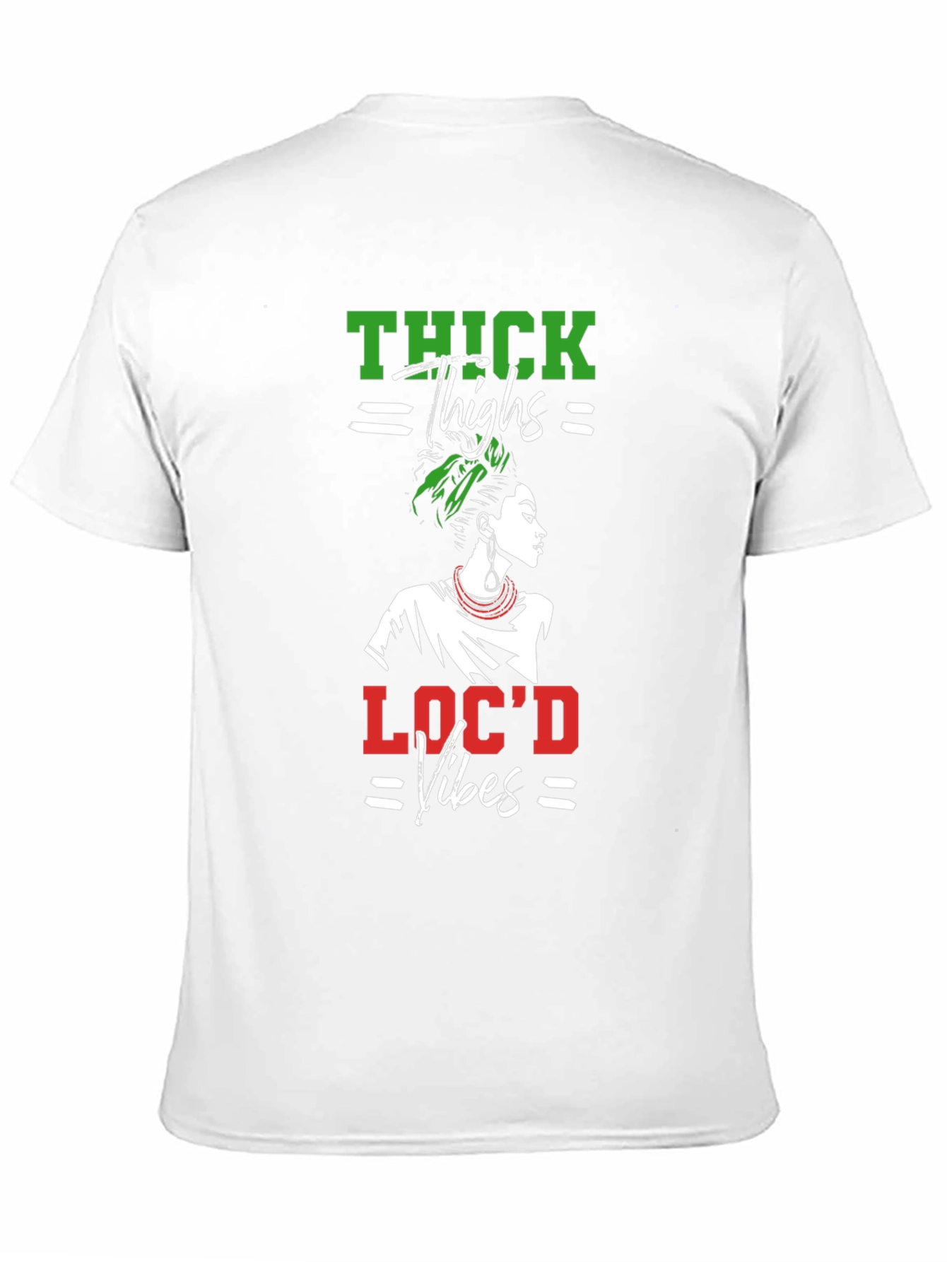 Thick Thighs Locd Vibes Black Graphic Tee