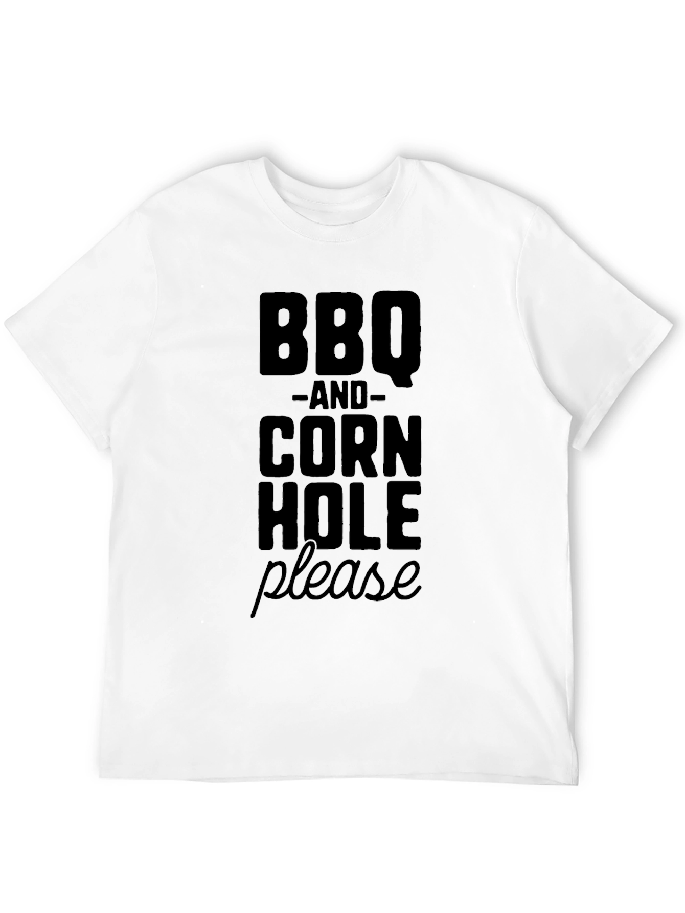 BBQ and Cornhole Please T-Shirt