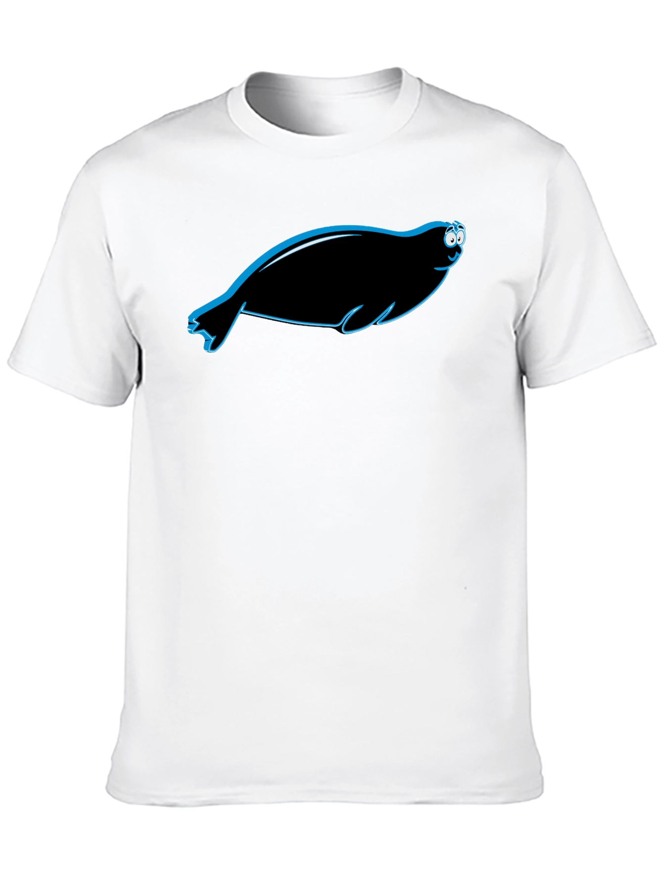 Funny Seal Graphic Tee - Black Unisex Shirt