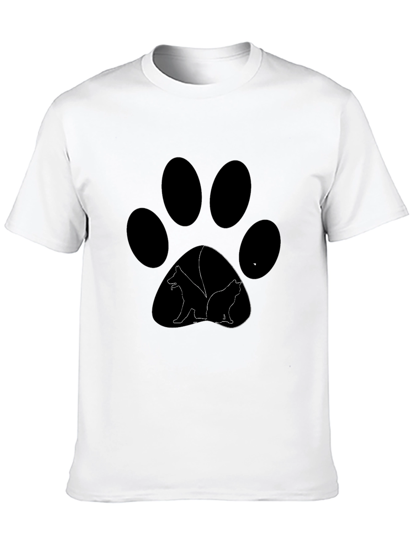 Dog & Cat Paw Print T-Shirt