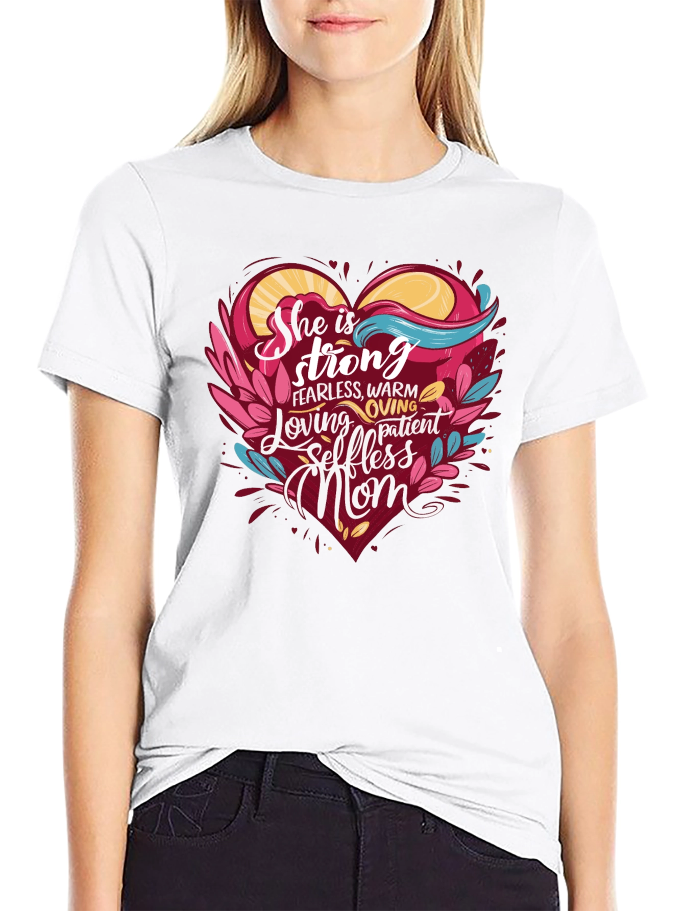 She is Strong Mom T-Shirt