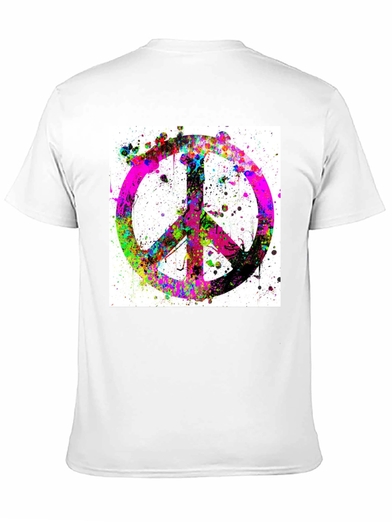 Peace Sign Graphic T-Shirt - Stylish Black Tee