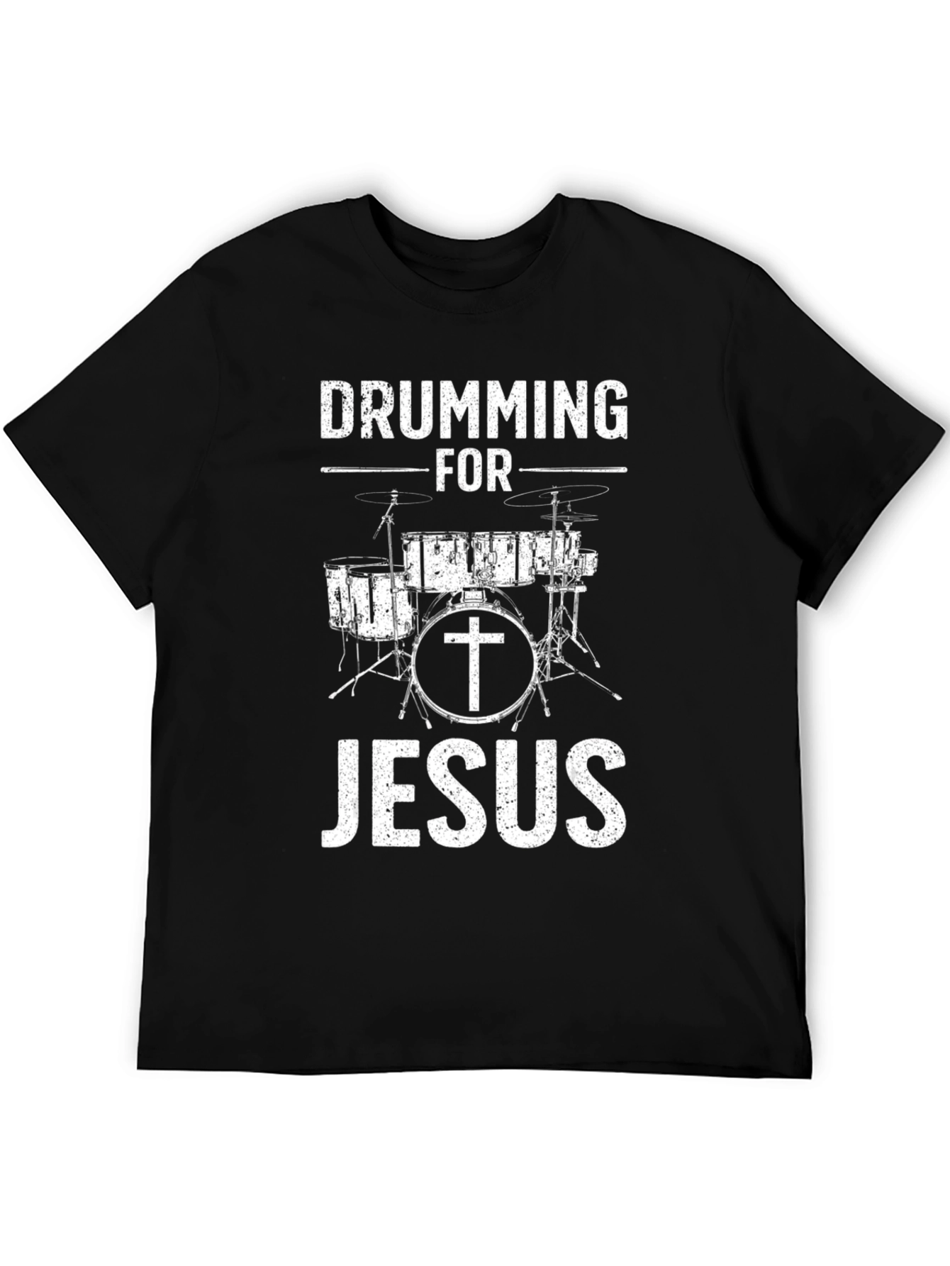 Drumming For Jesus T-Shirt - Christian Music Tee