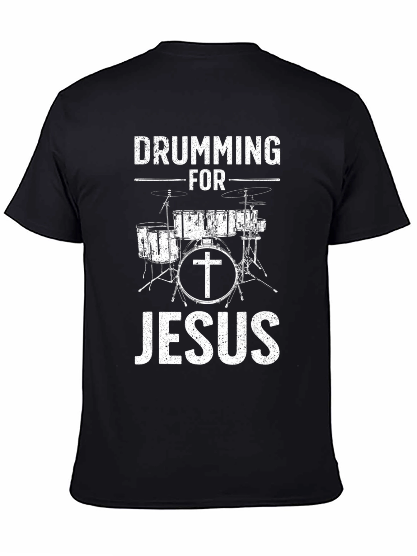 Drumming For Jesus T-Shirt - Christian Music Tee