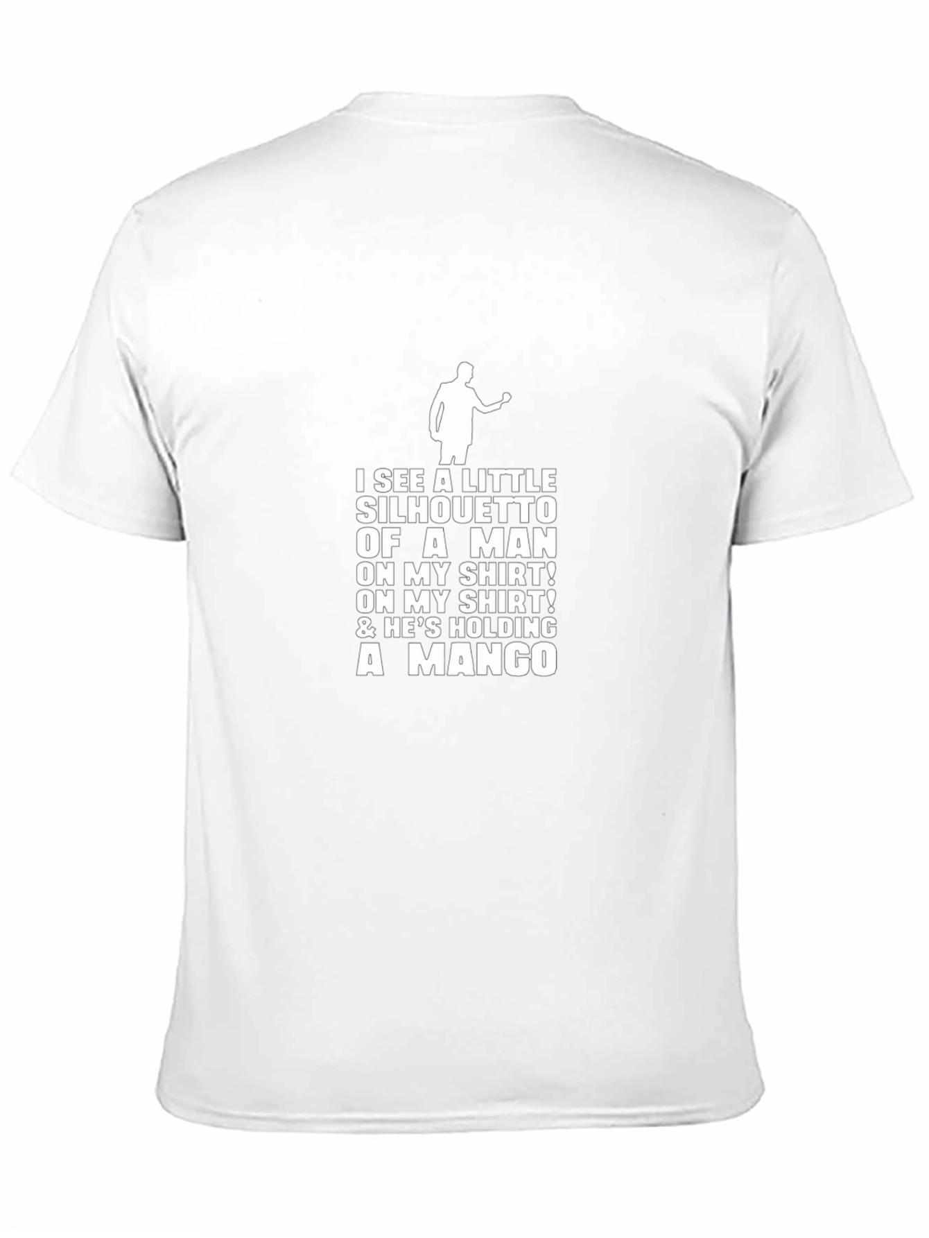 Silhouette Man Mango T-Shirt - Black Graphic Tee