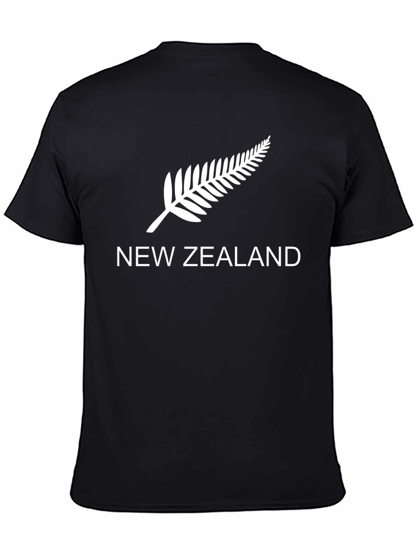 New Zealand Fern Black T-Shirt