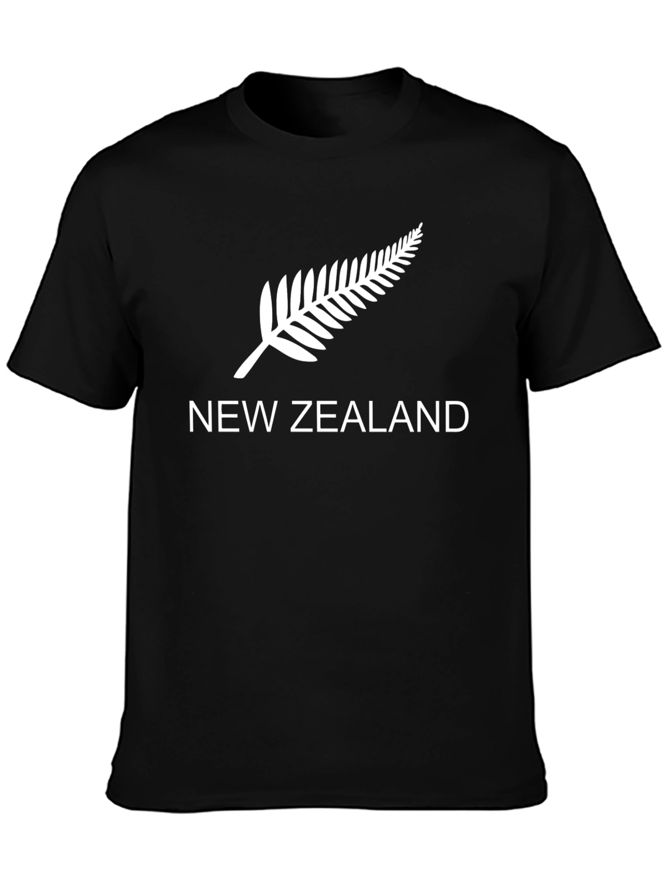 New Zealand Fern Black T-Shirt