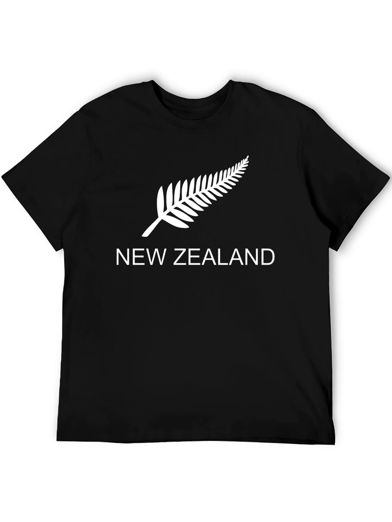 New Zealand Fern Black T-Shirt