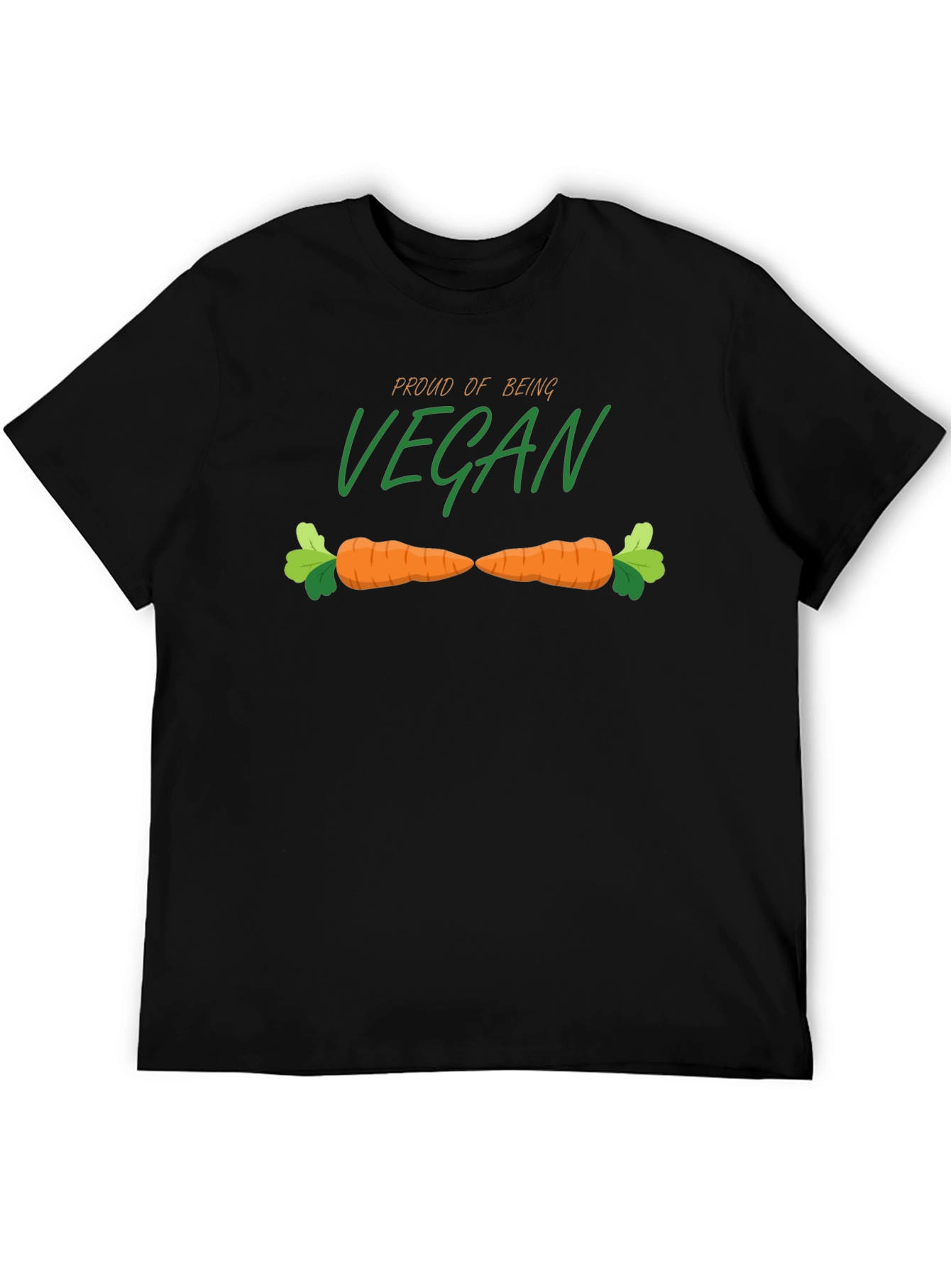 Proud Vegan Graphic Tee - Carrot Design