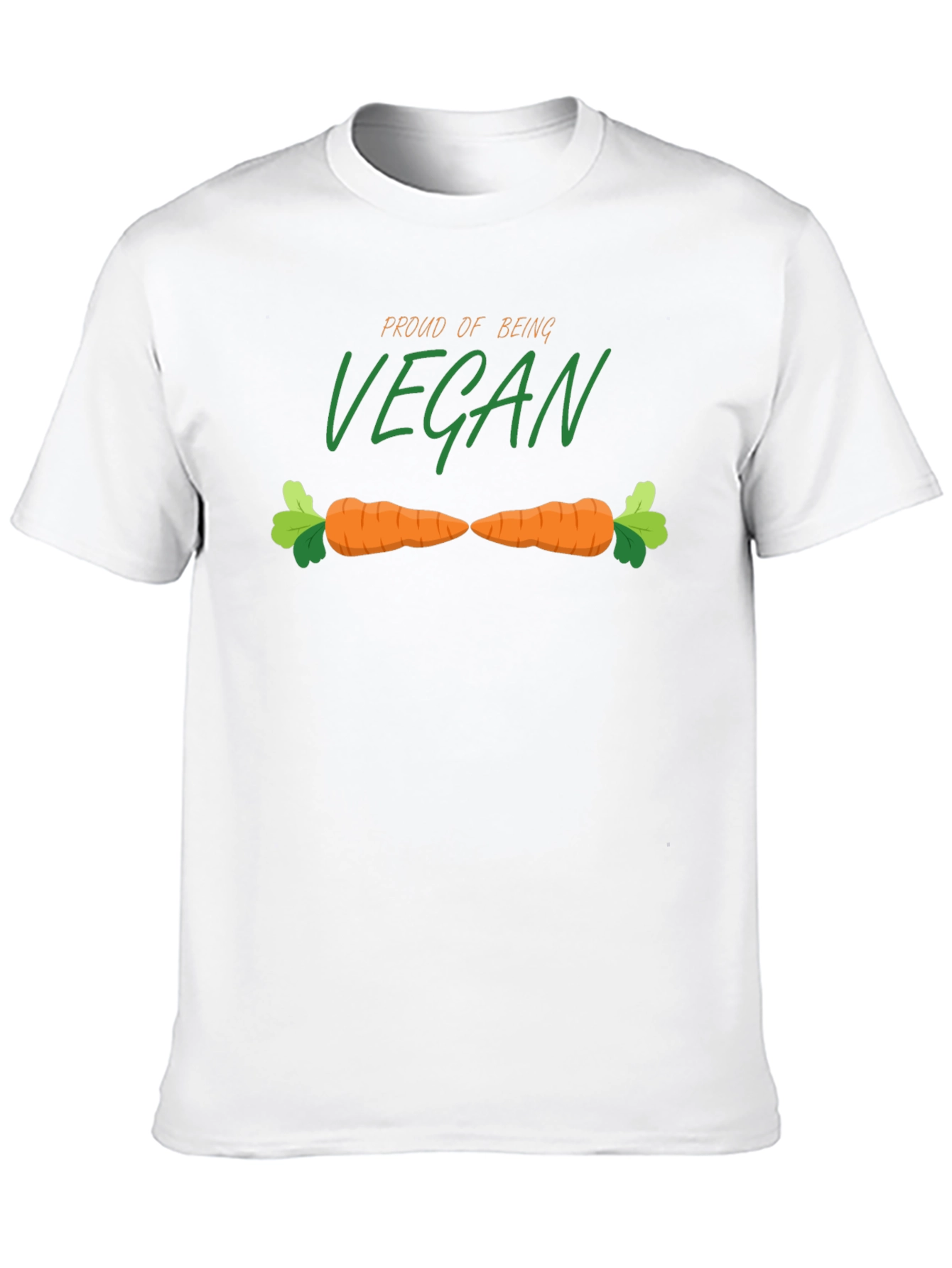 Proud Vegan Graphic Tee - Carrot Design