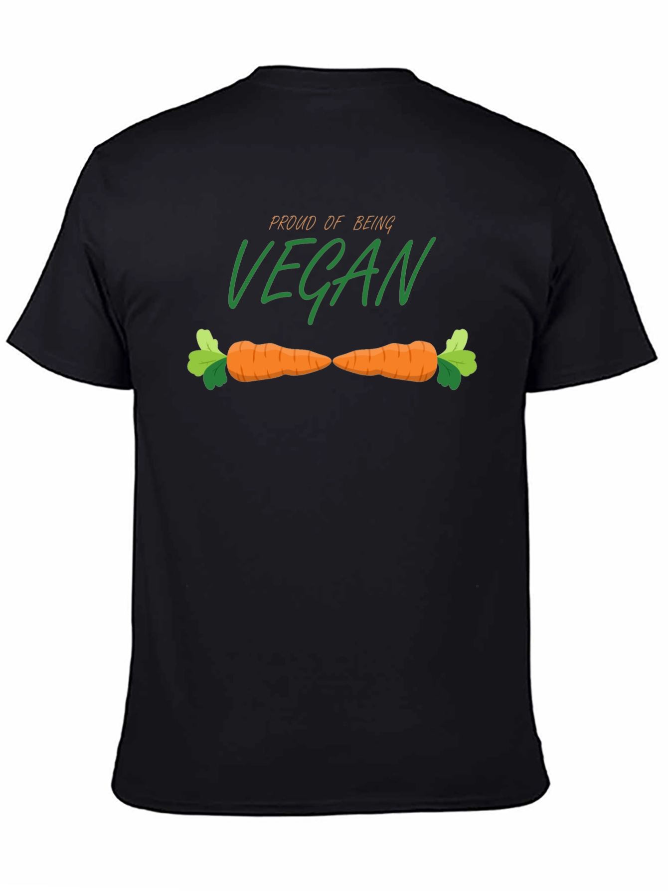 Proud Vegan Graphic Tee - Carrot Design
