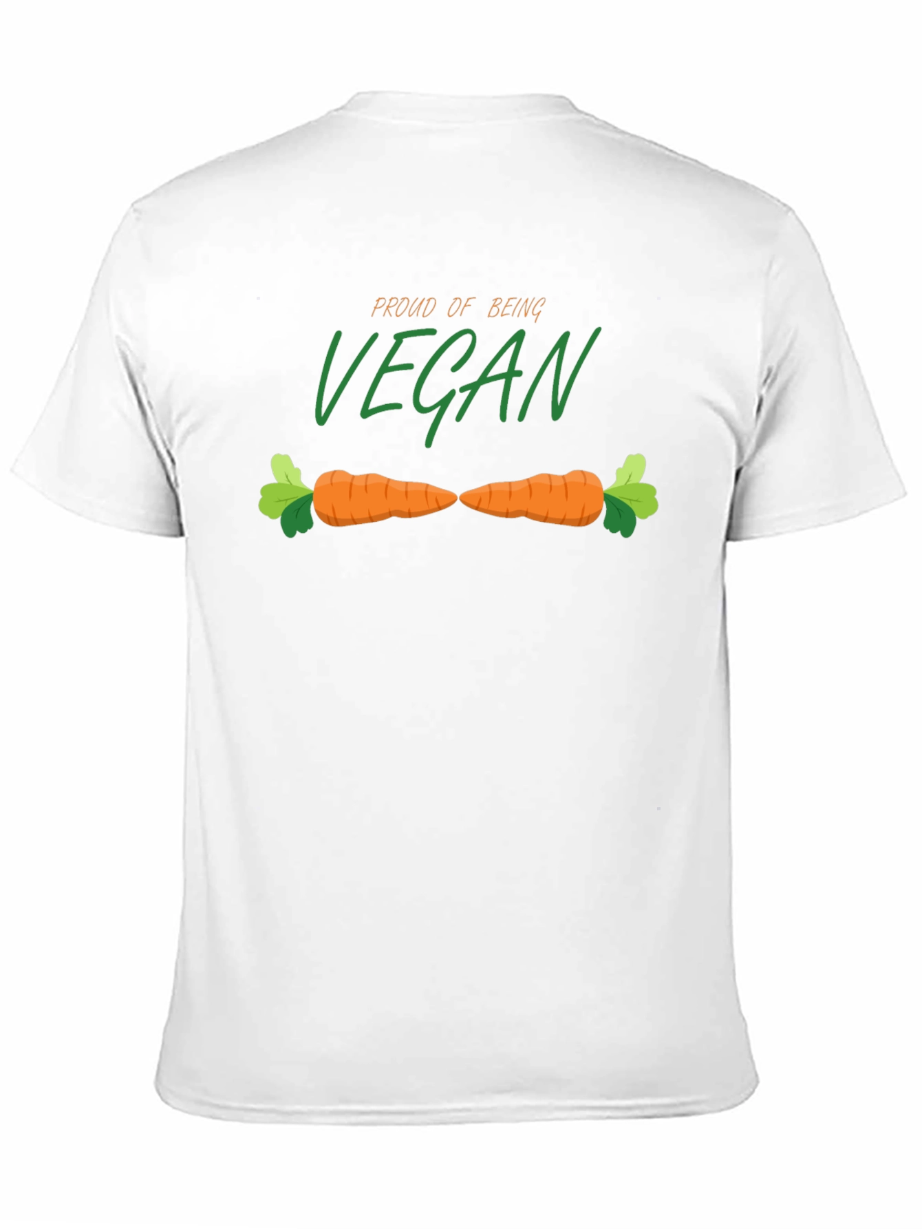 Proud Vegan Graphic Tee - Carrot Design