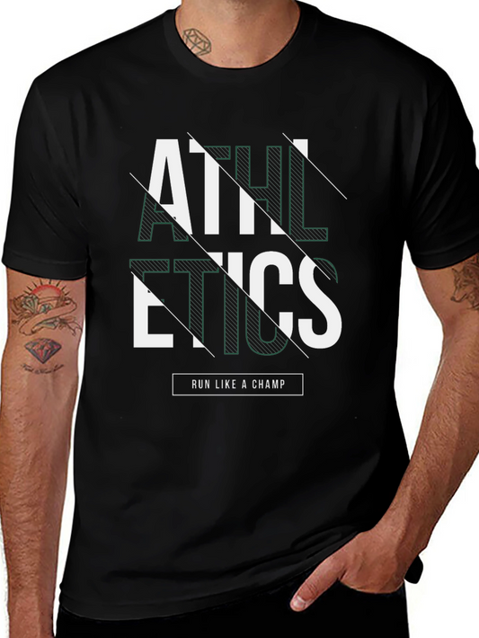 Athletics Graphic Print Crew Neck T-Shirt