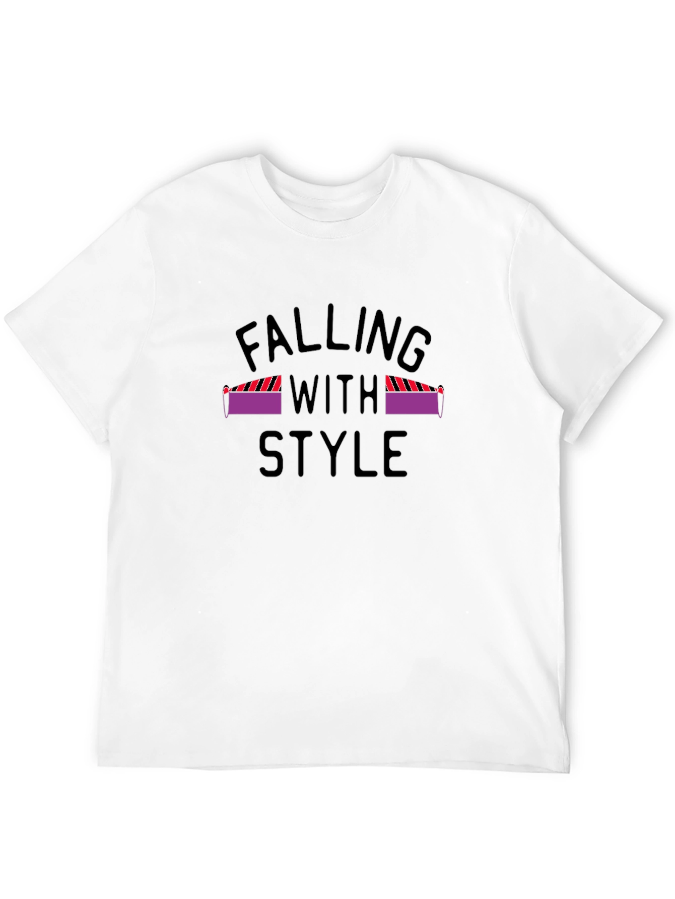Falling With Style Graphic Tee - Black