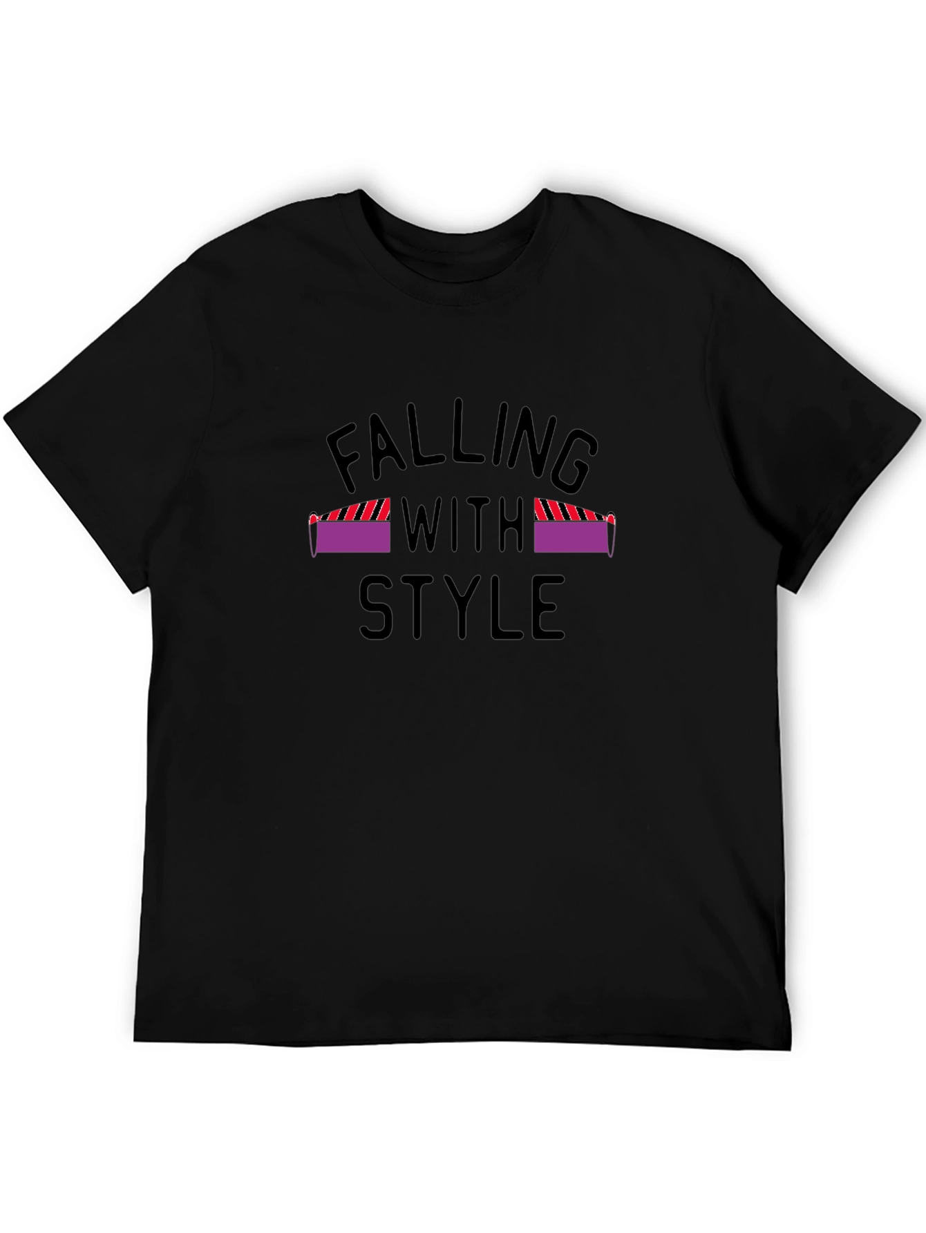 Falling With Style Graphic Tee - Black
