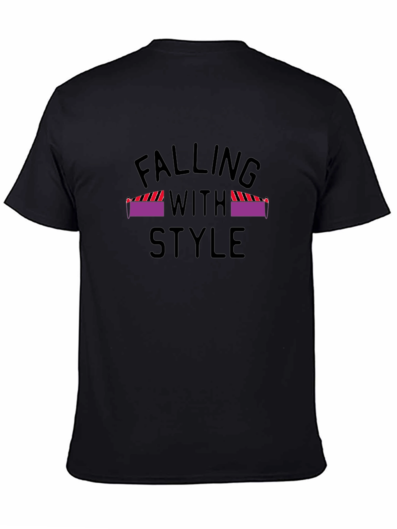 Falling With Style Graphic Tee - Black