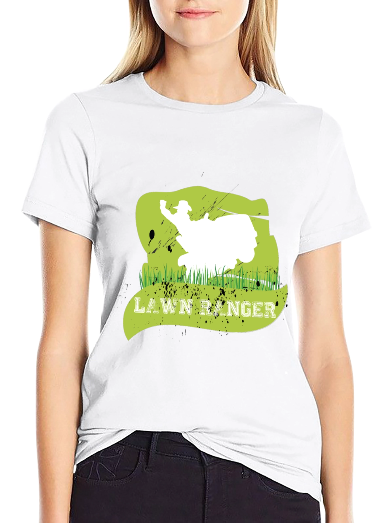 Lawn Ranger Graphic Tee - Black Cotton T-Shirt