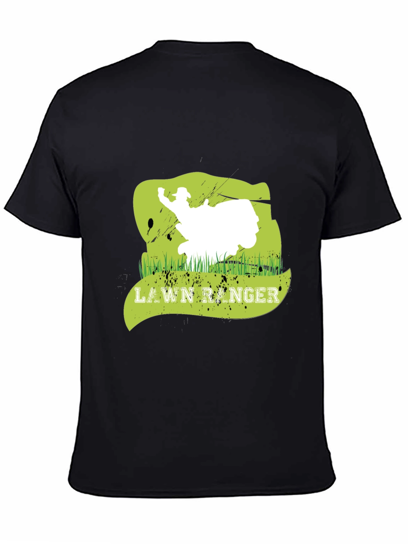 Lawn Ranger Graphic Tee - Black Cotton T-Shirt