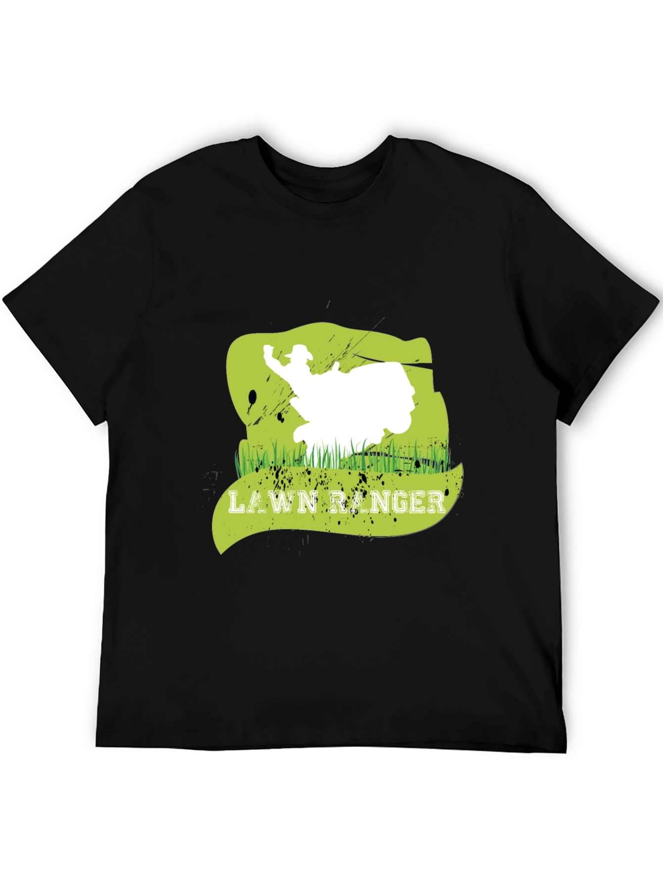Lawn Ranger Graphic Tee - Black Cotton T-Shirt