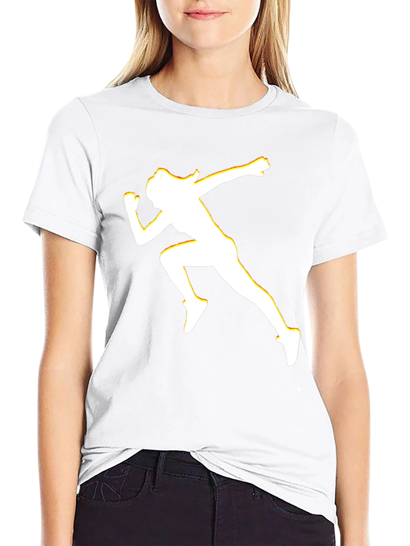 Runner Silhouette T-Shirt - Black