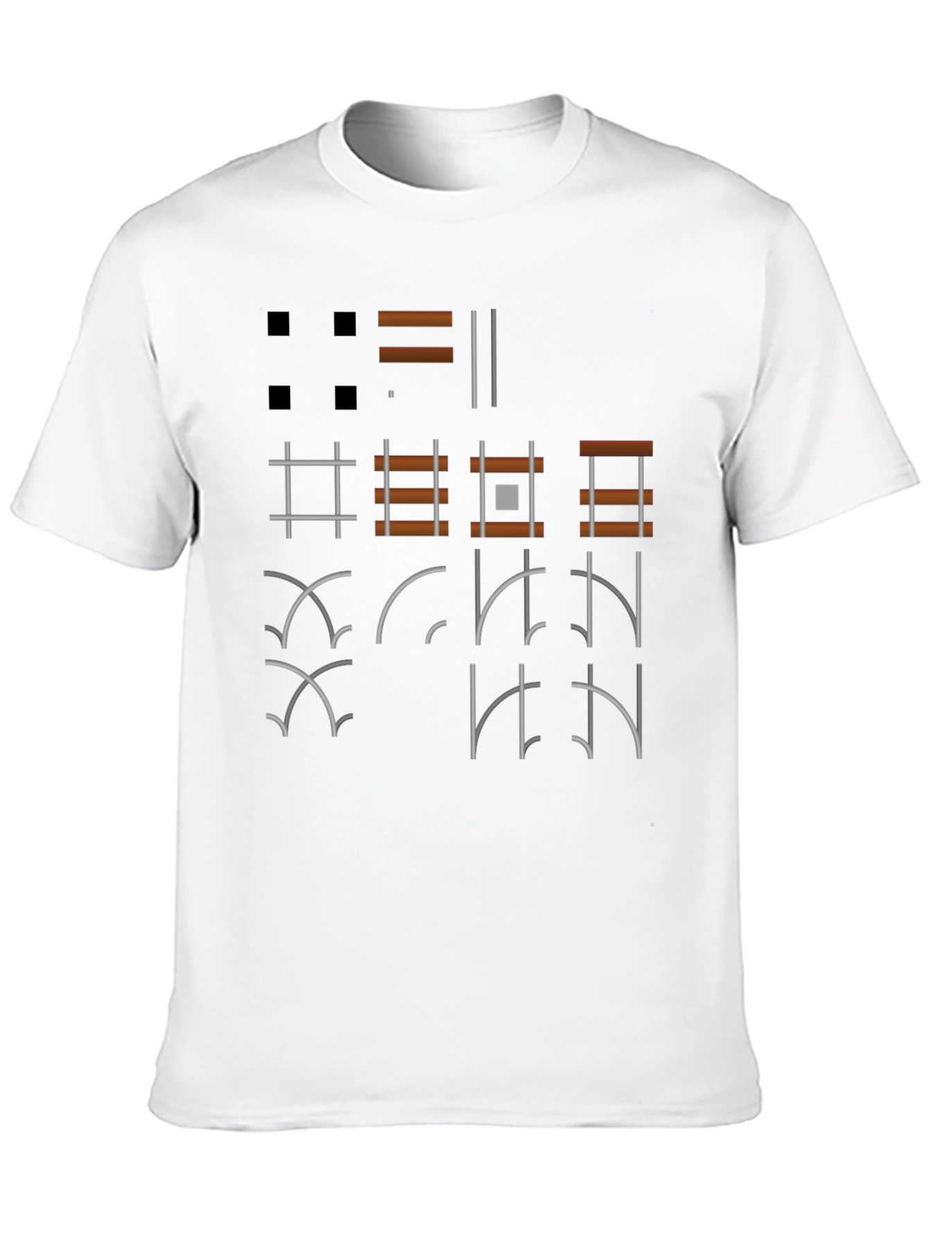 Graphic Symbol Print Black T-Shirt