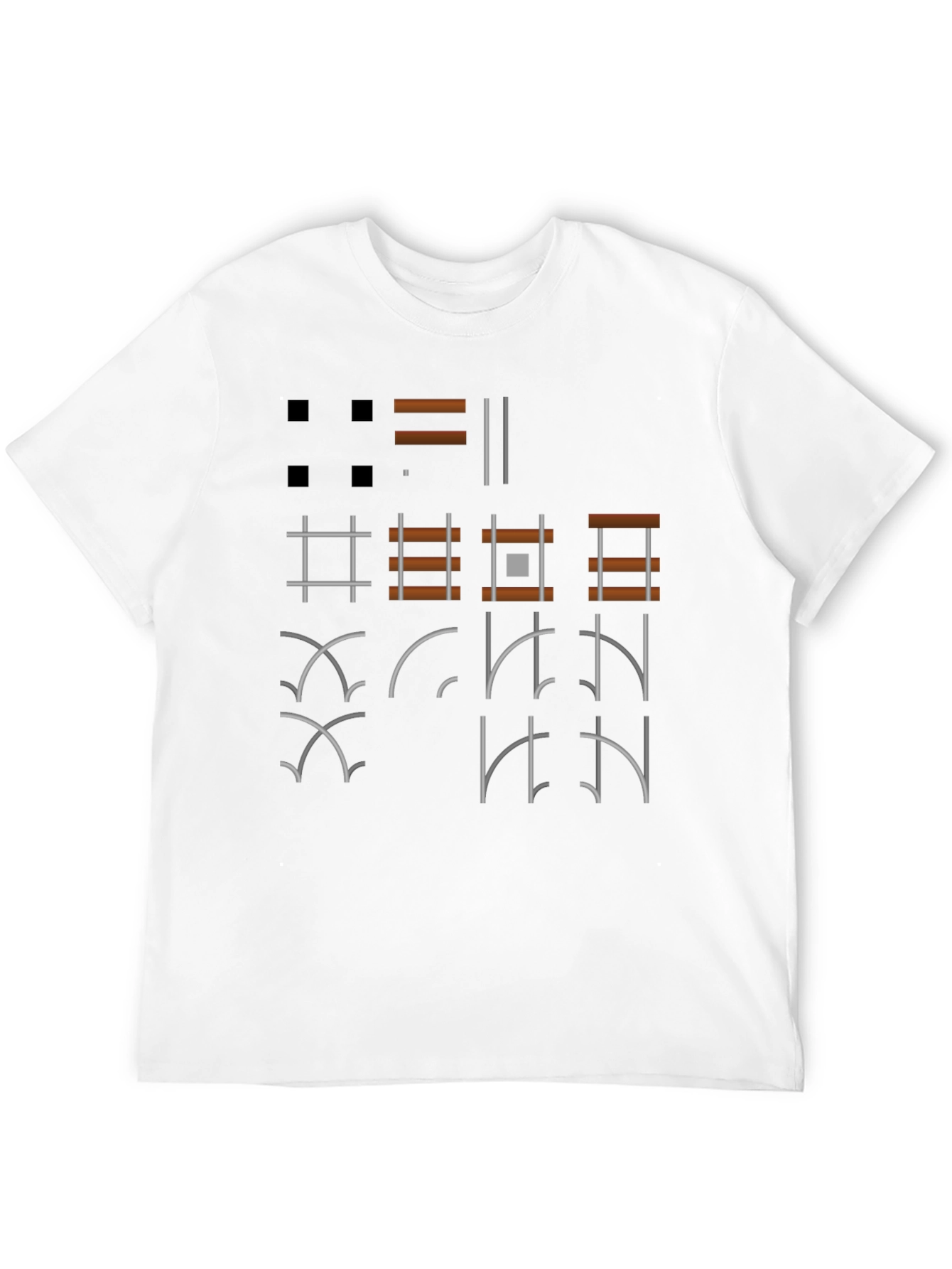 Graphic Symbol Print Black T-Shirt