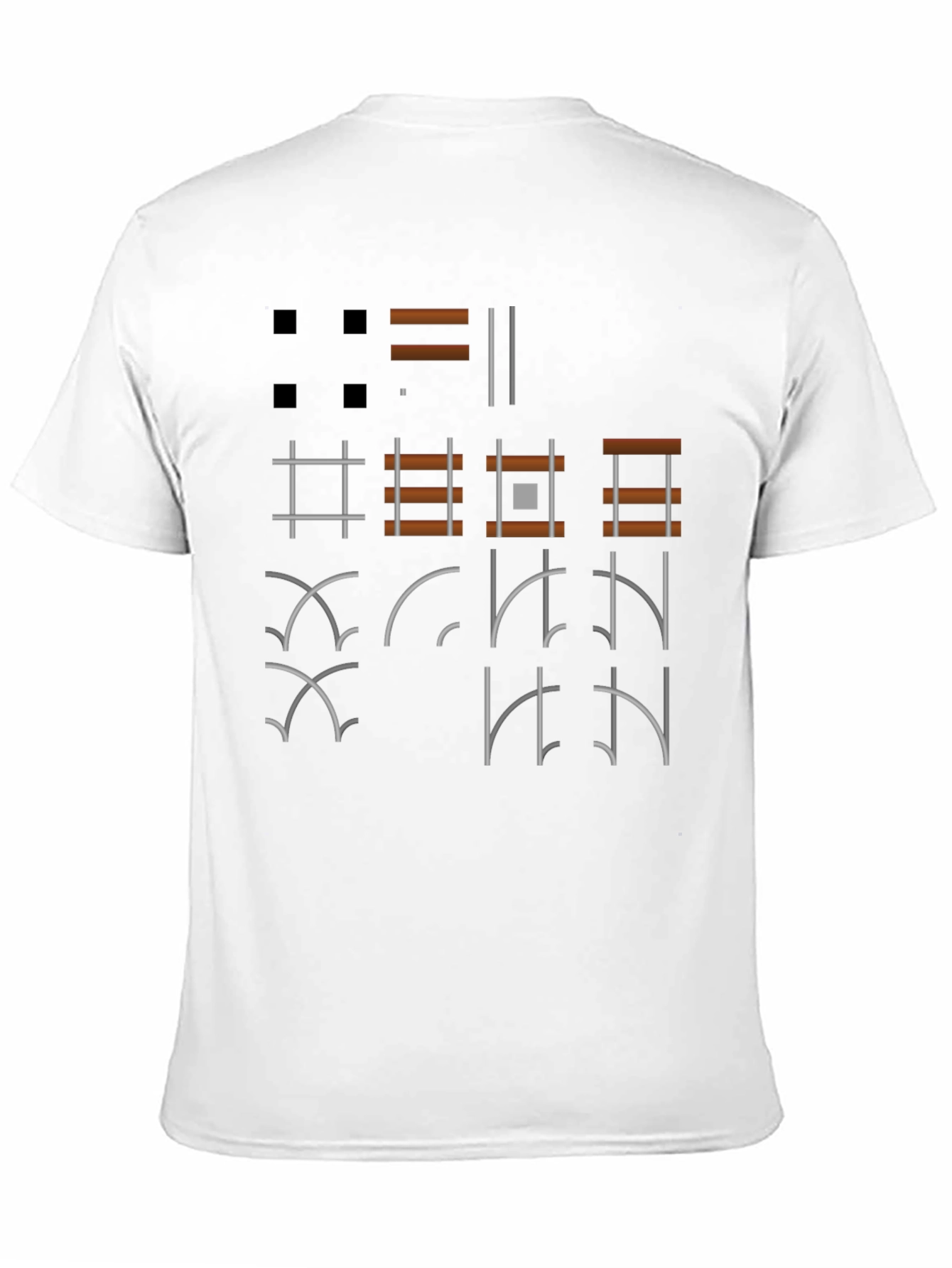 Graphic Symbol Print Black T-Shirt