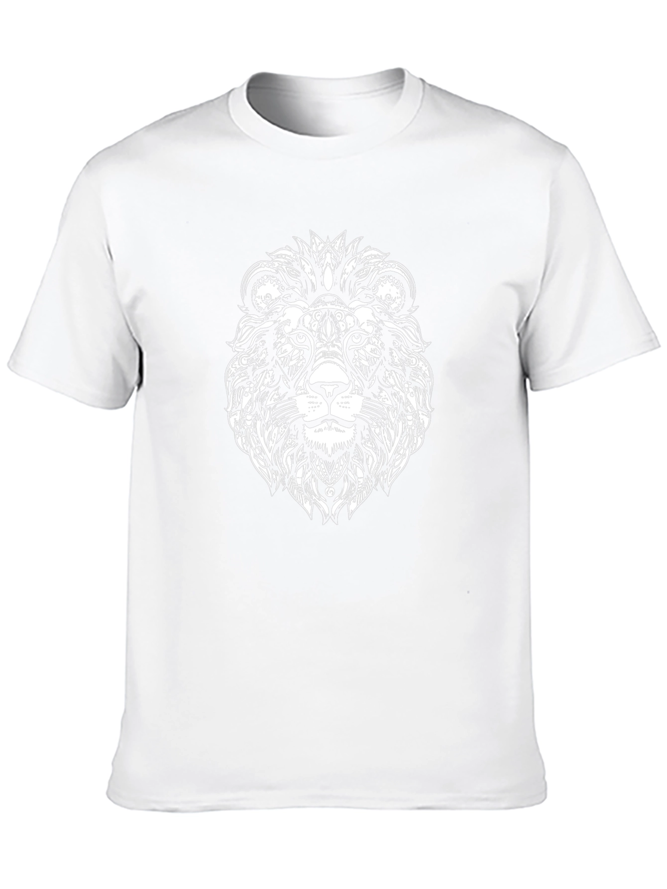 Lion Head Graphic Tee - Black
