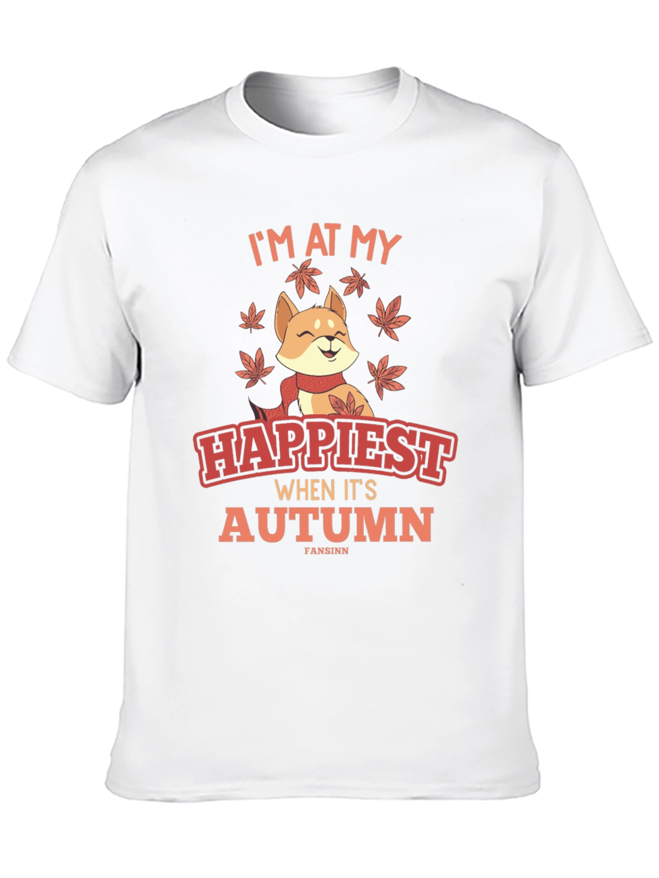 Happiest Autumn T-Shirt - Shiba Inu Fall Design
