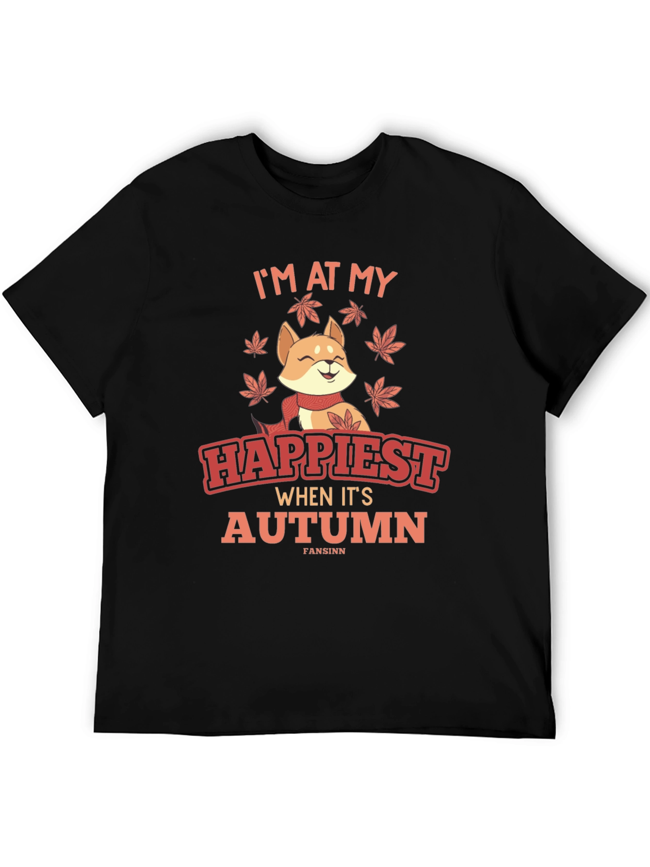 Happiest Autumn T-Shirt - Shiba Inu Fall Design
