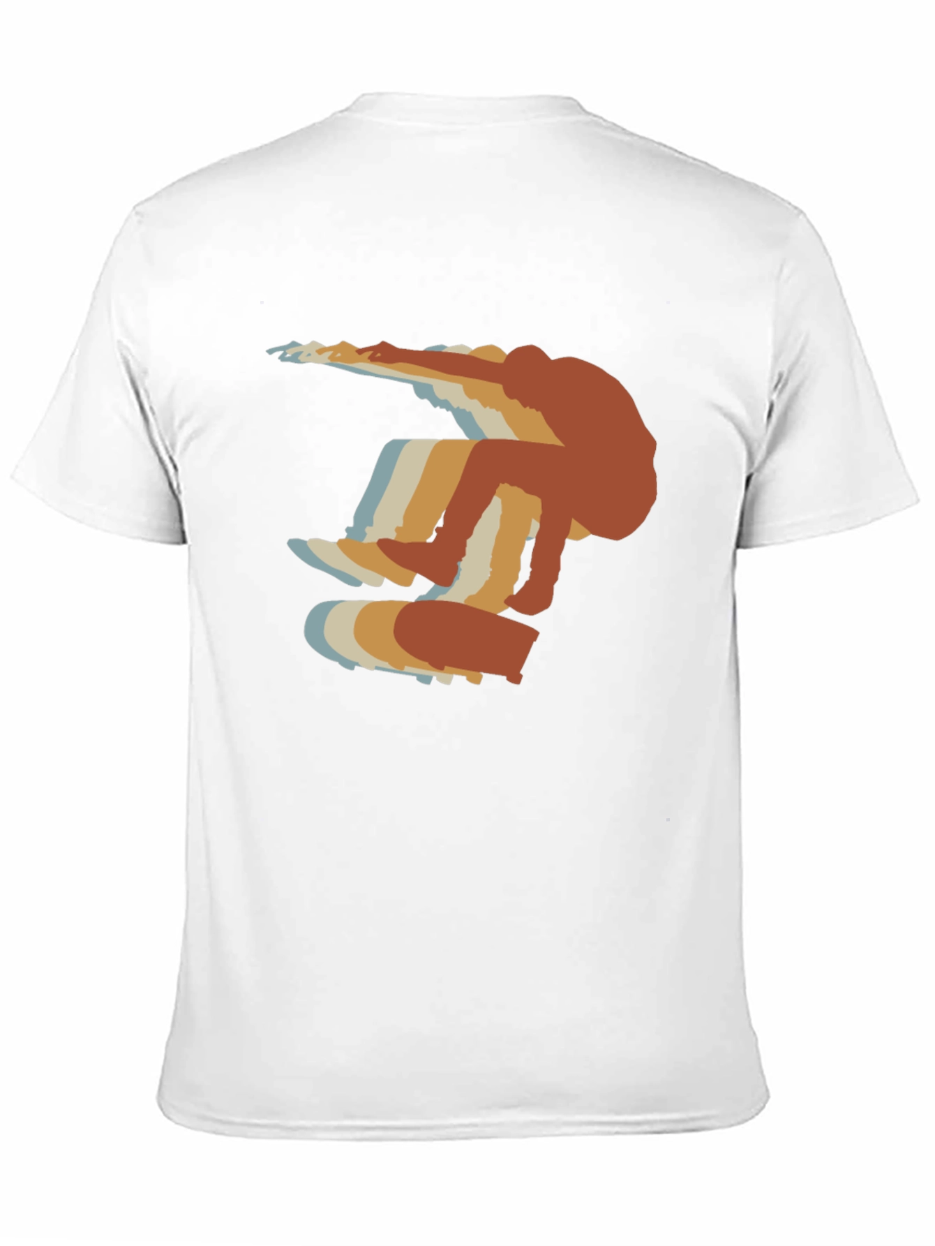 Retro Skateboarder Graphic T-Shirt - Casual Style